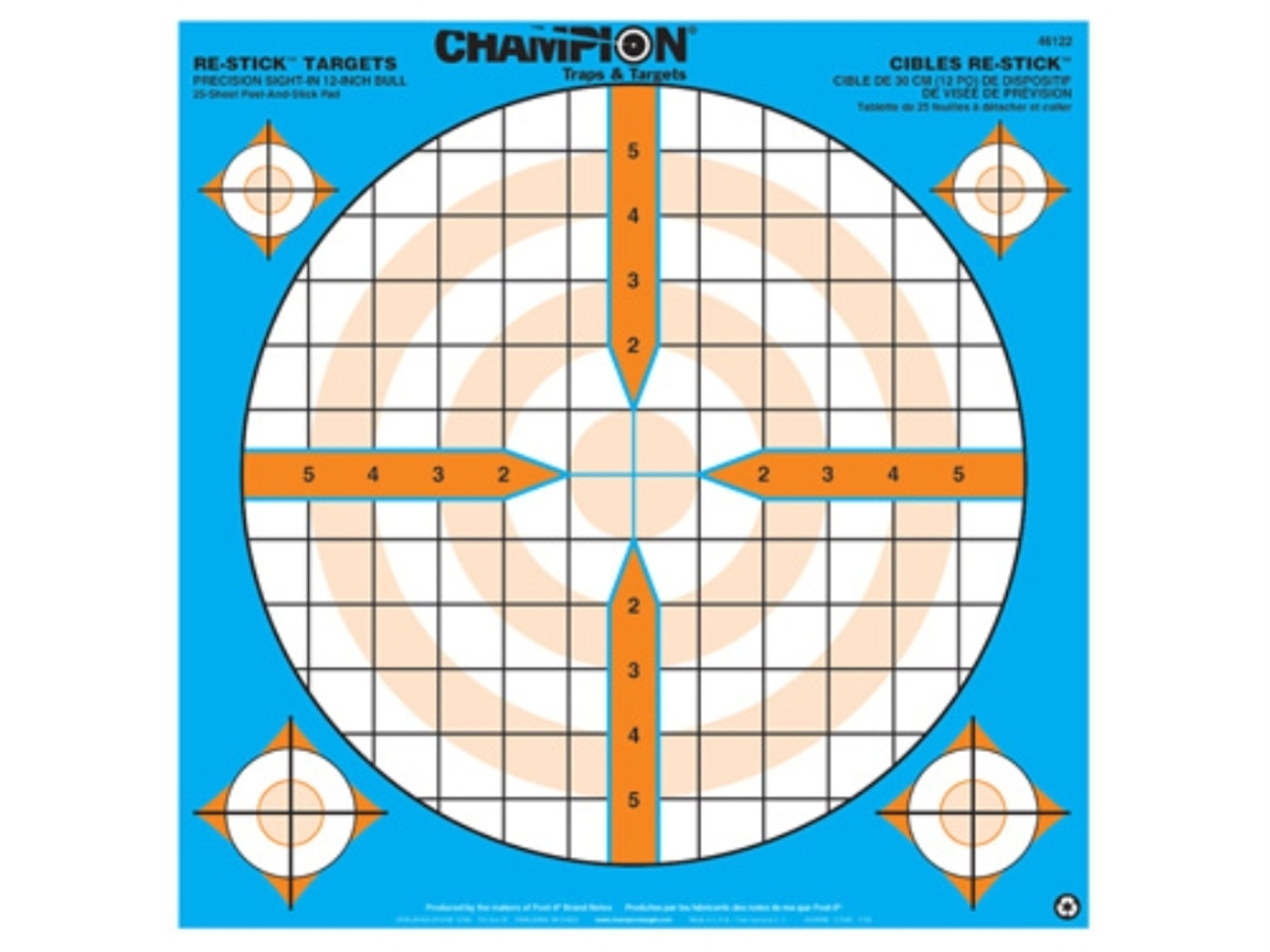 Re-Stick Precision Sight-In Target