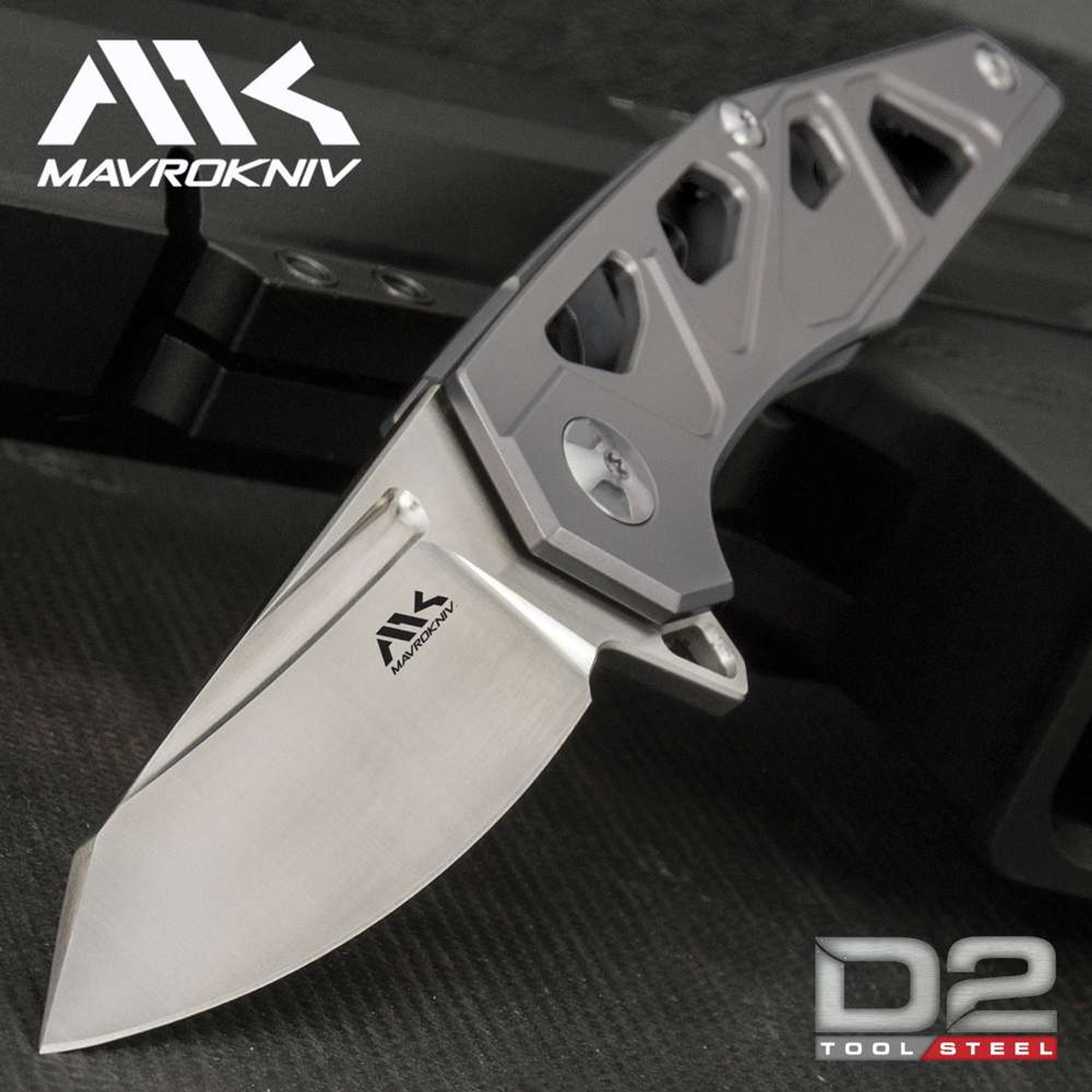 Mavrokniv Grey Windshear Pocket Knife