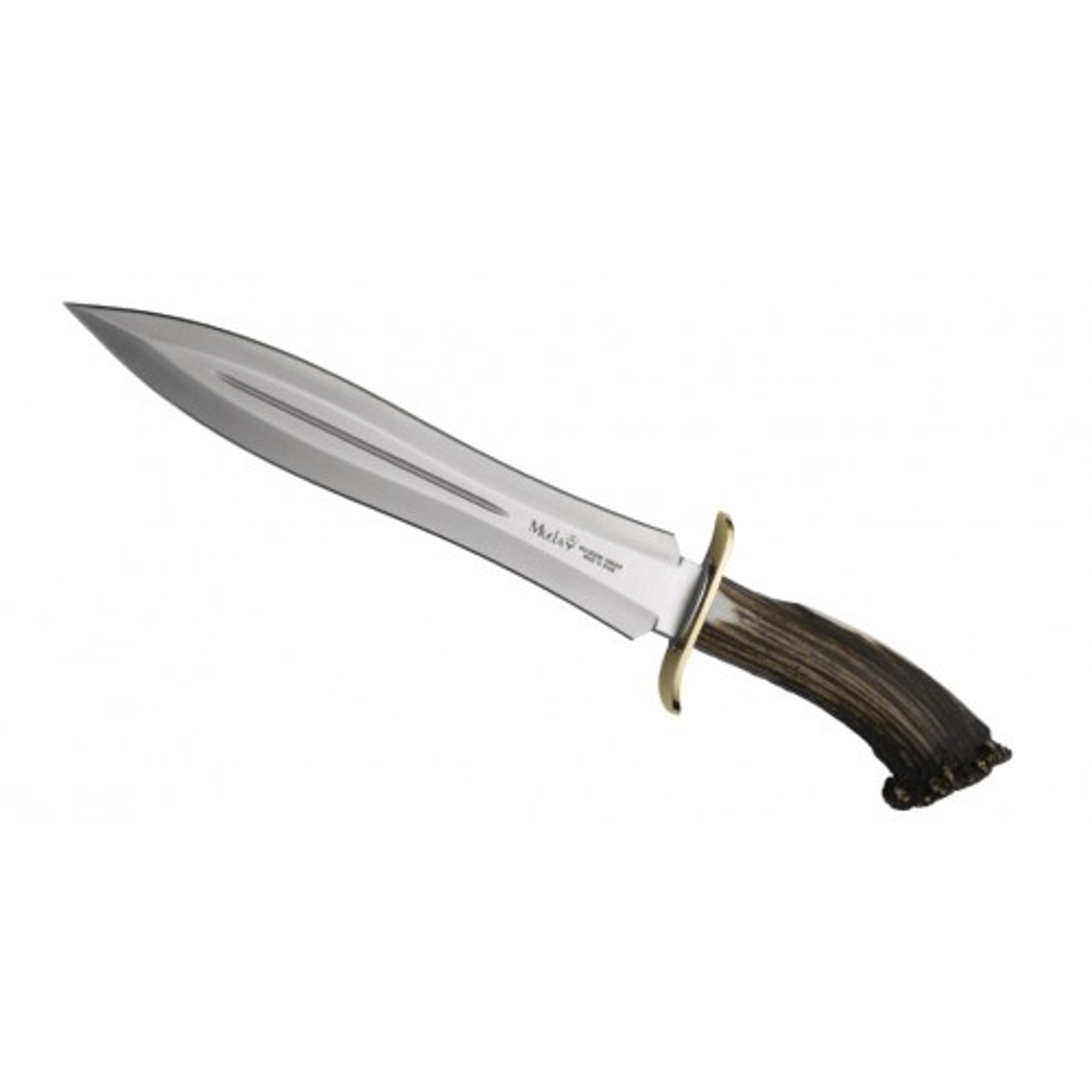 MUELA BW-24S, X50CrMoV15, 9-5/8" Fixed Blade Knife, Crown Deer Horn Handle