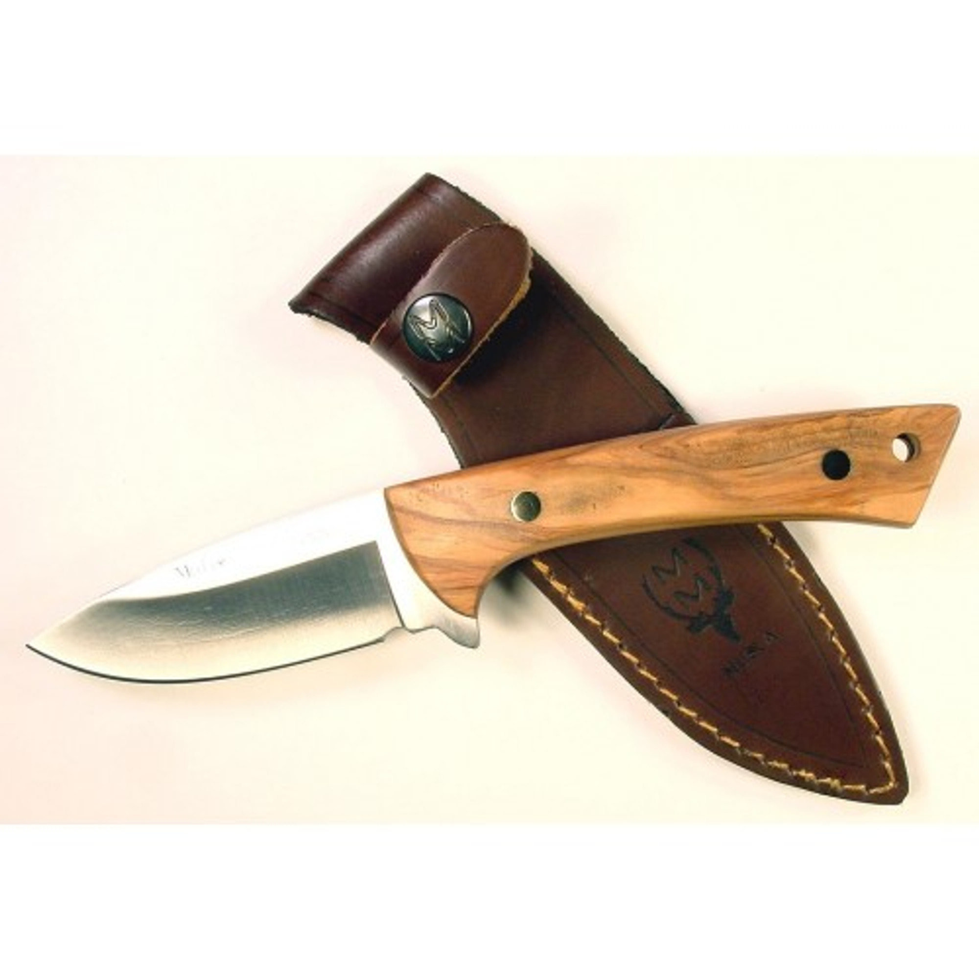MUELA COL-9OL, X50CrMoV15, 3-1/2" Fixed Blade Hunting Knife, Olivewood Handle