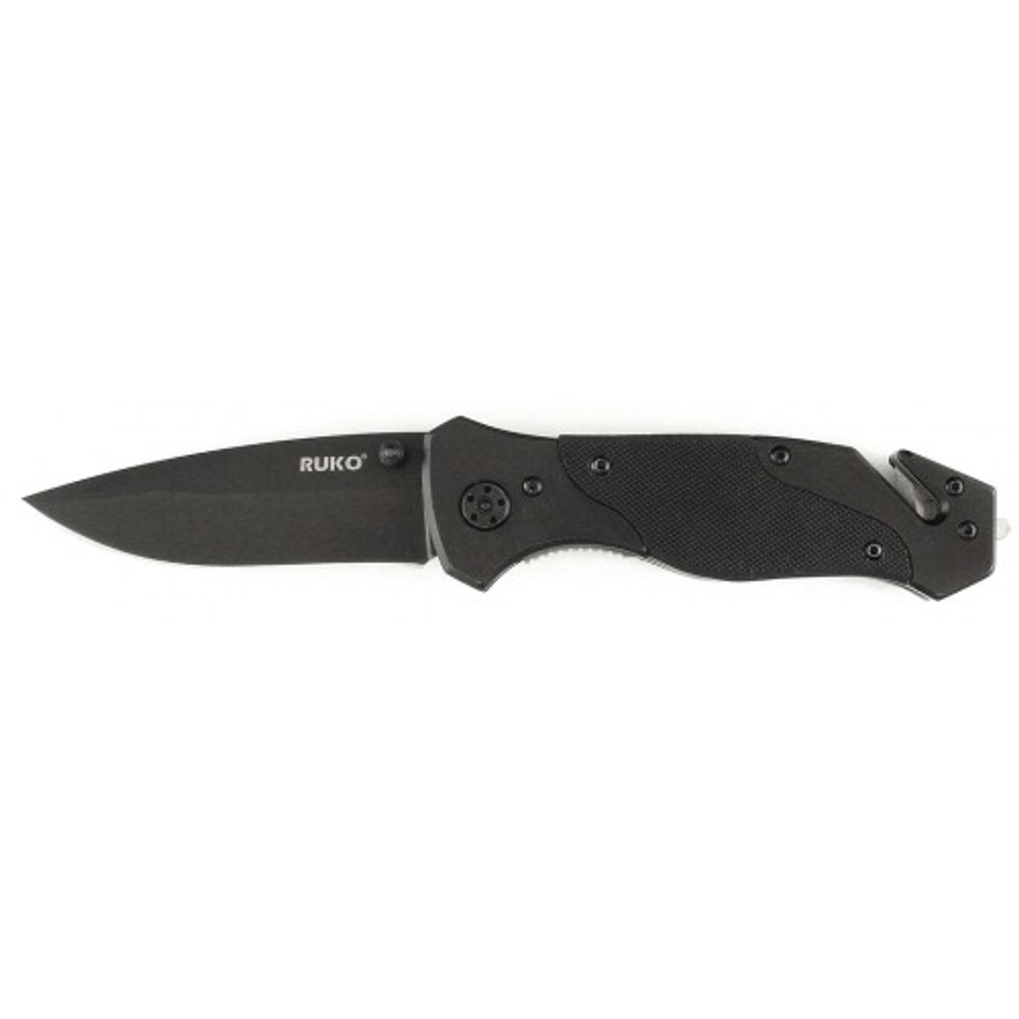 RUKO RUK0120, 440A, 3-3/8" Folding Blade Tactical Knife, G10/Stainless Steel Handle