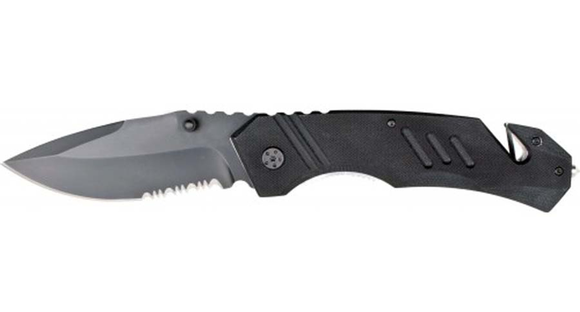 RUKO RUK0178SBK, 440A, 4" Folding Blade Asssited Open Knife, Oversized Black G10 Handle, boxed