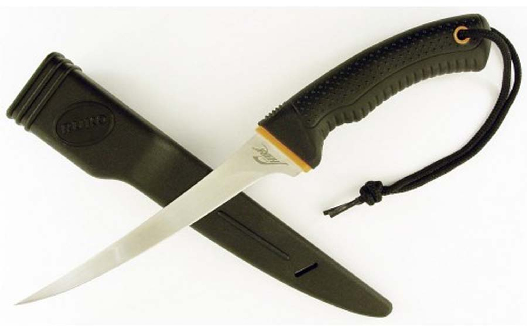 RUKO RUK0094, 420J2, 6-1/2" Fixed Blade Fillet Knife, Non-Slip Rubber Handle, boxed