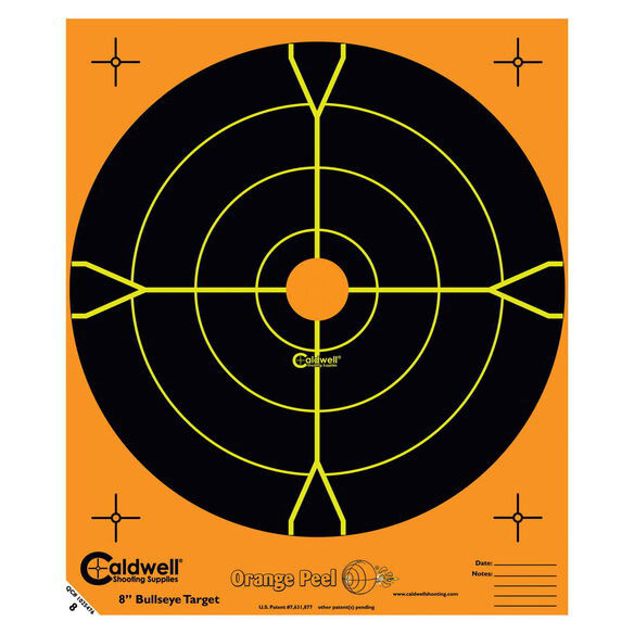 Orange Peel 4" Bulls-Eye Target 10/Pkg
