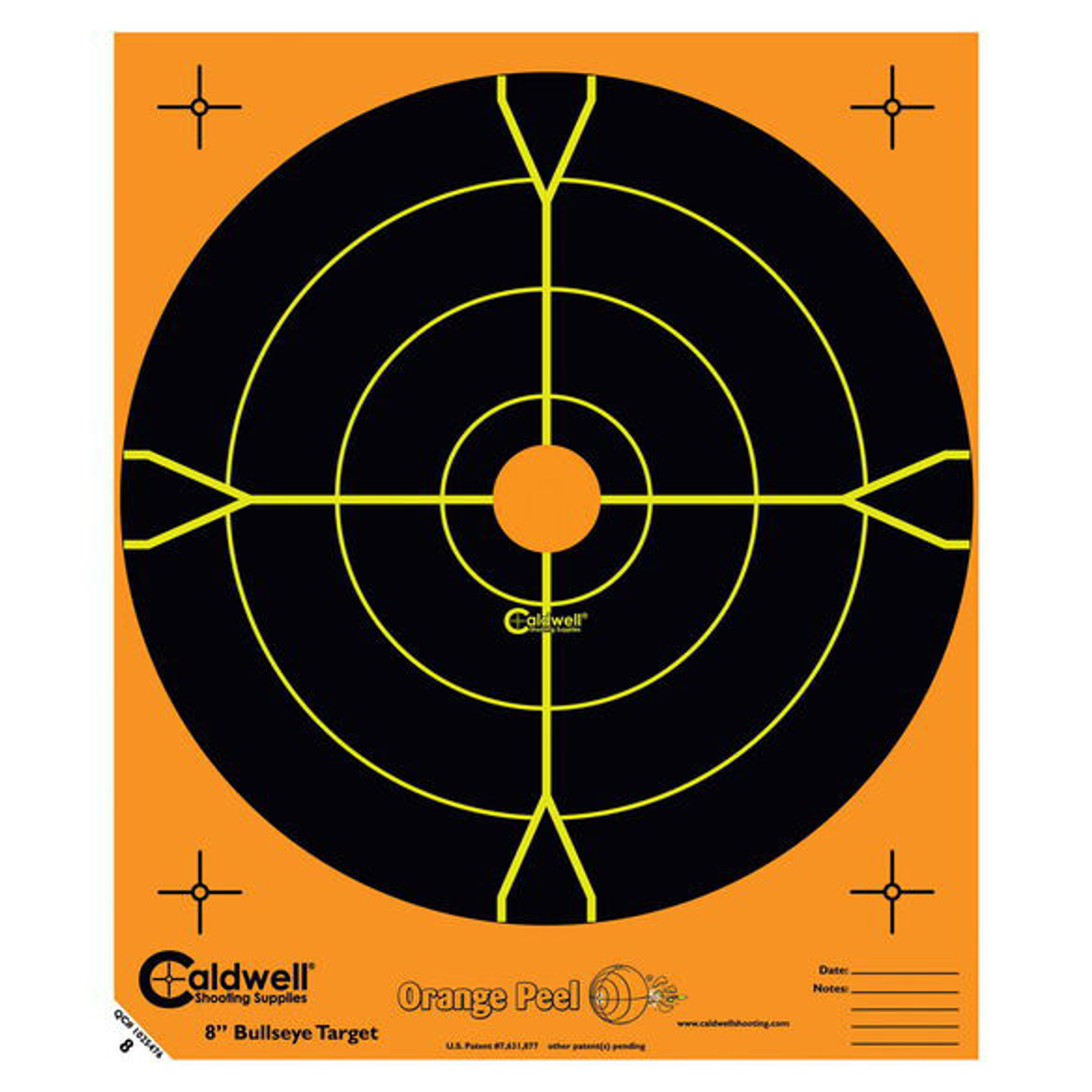 Orange Peel 5.5" Bulls-Eye Target 10/Pkg