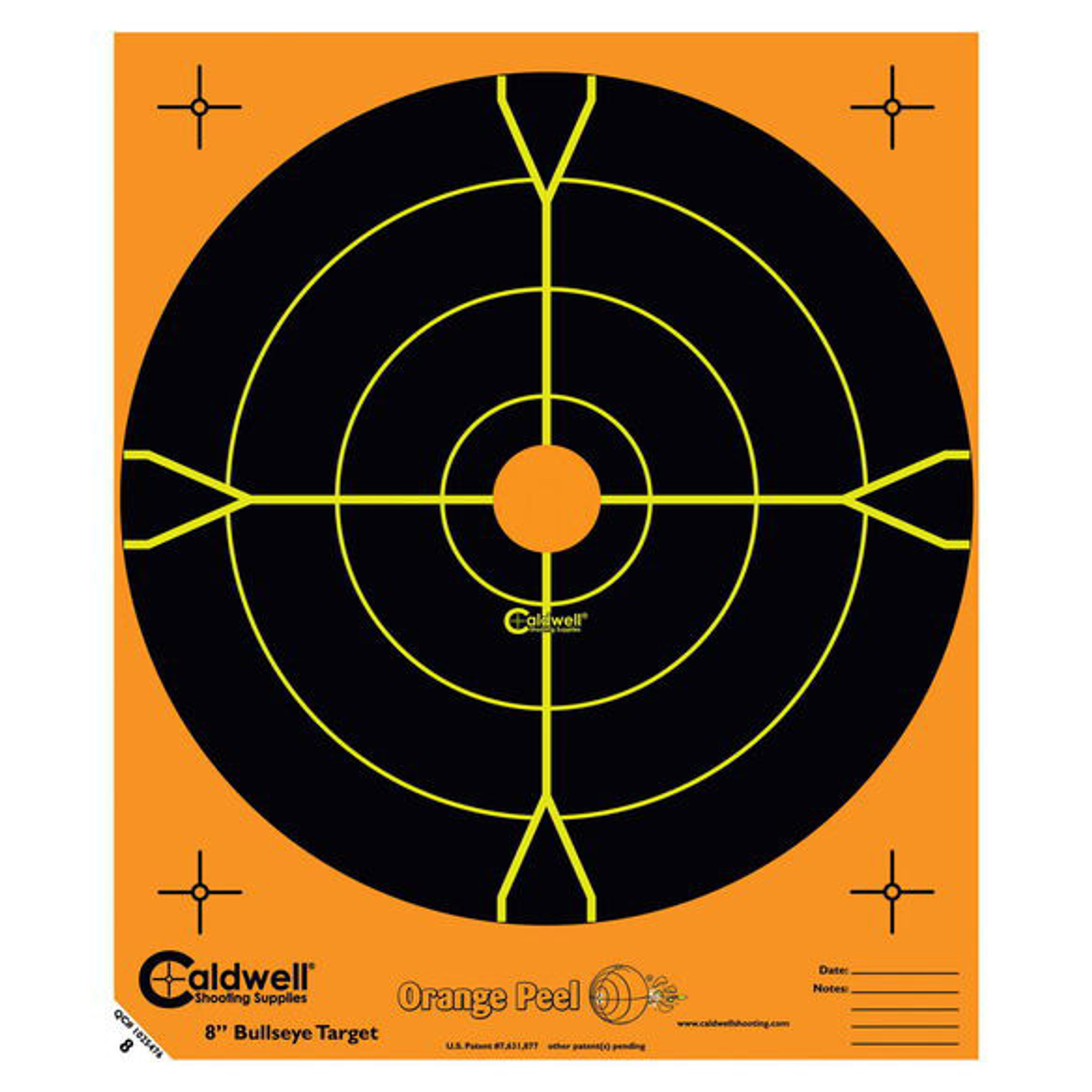 Orange Peel 5.5" Bulls-Eye Target 10/Pkg