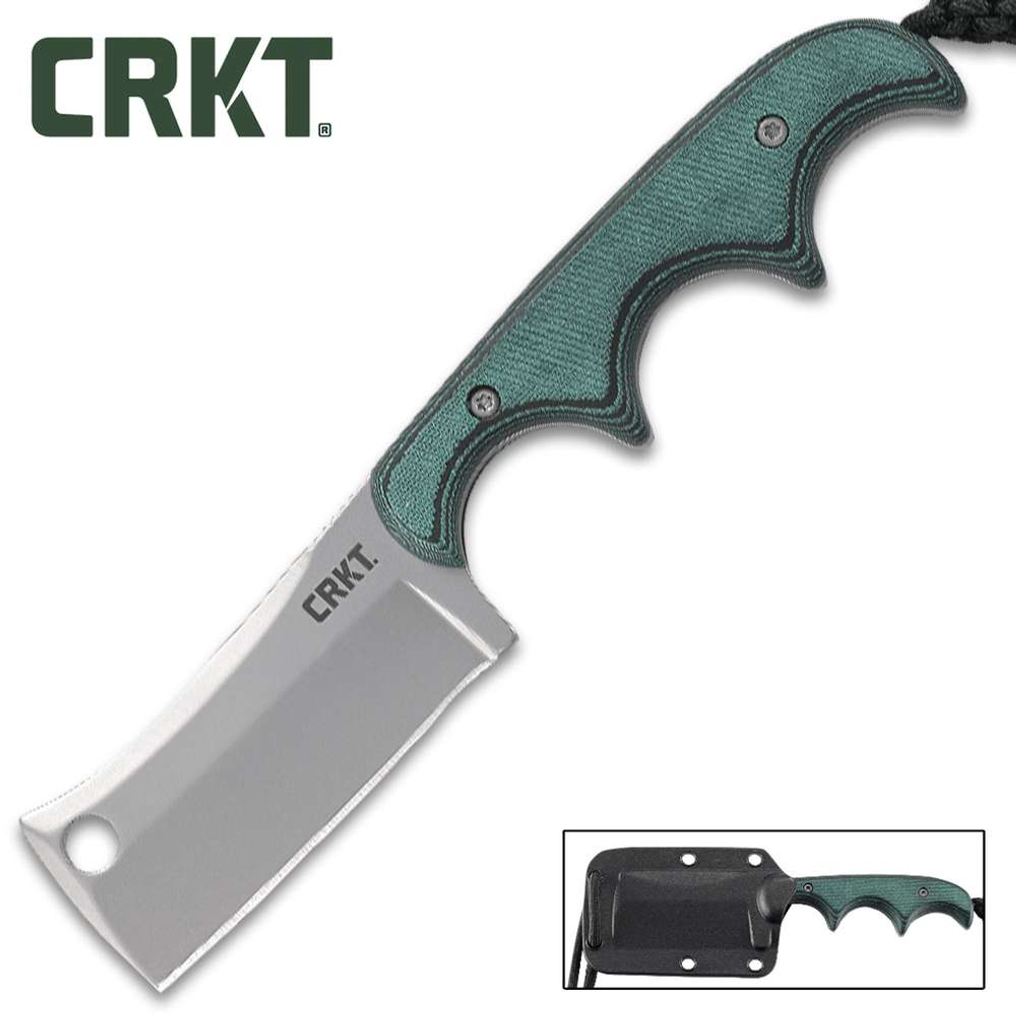 CRKT Minimalist Cleaver Knife With Sheath