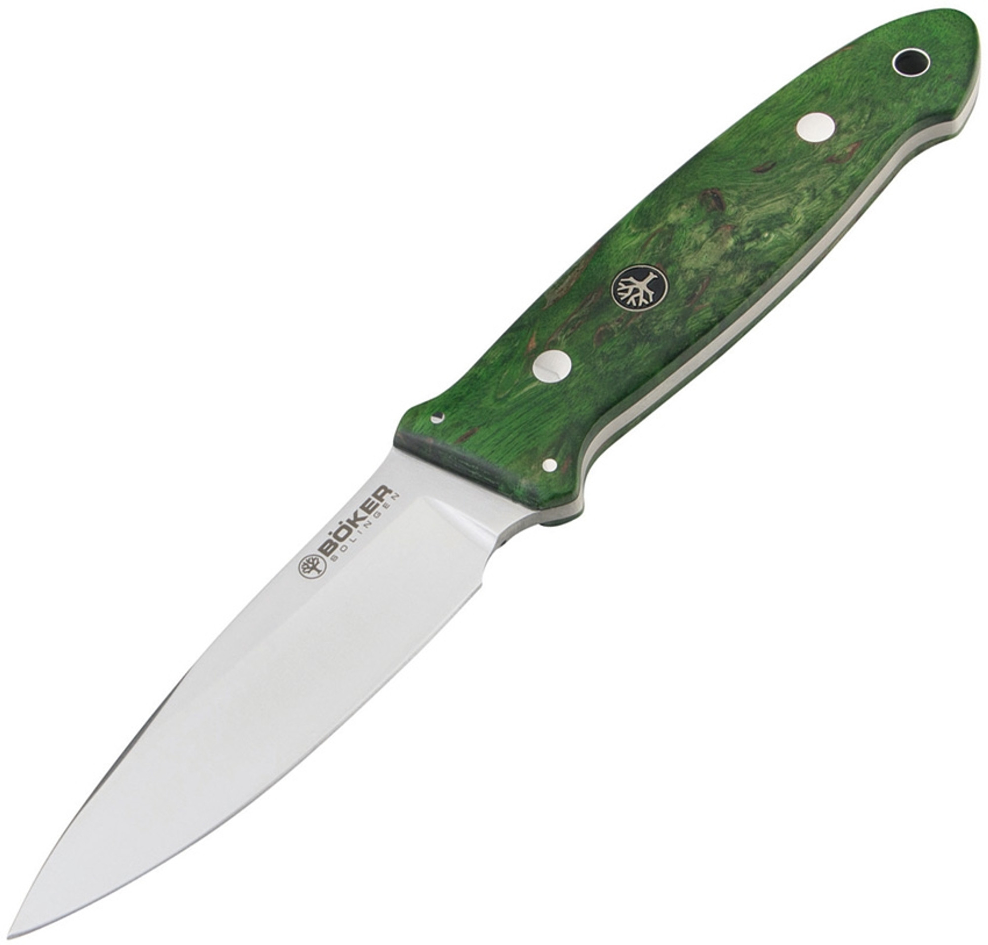 Cub Fixed Blade Green Birch