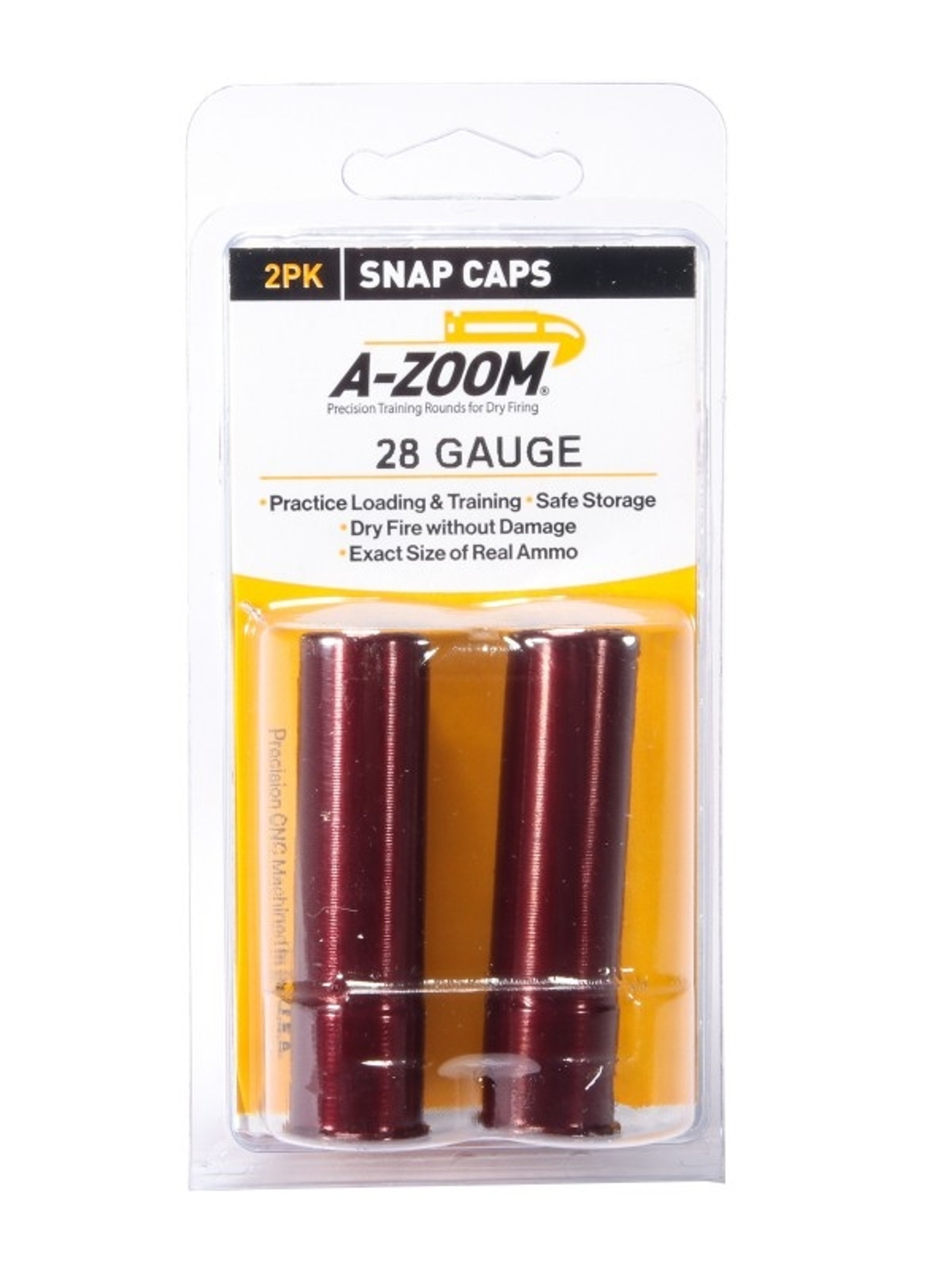 A-Zoom 28GA Snap Caps 2/Pkg