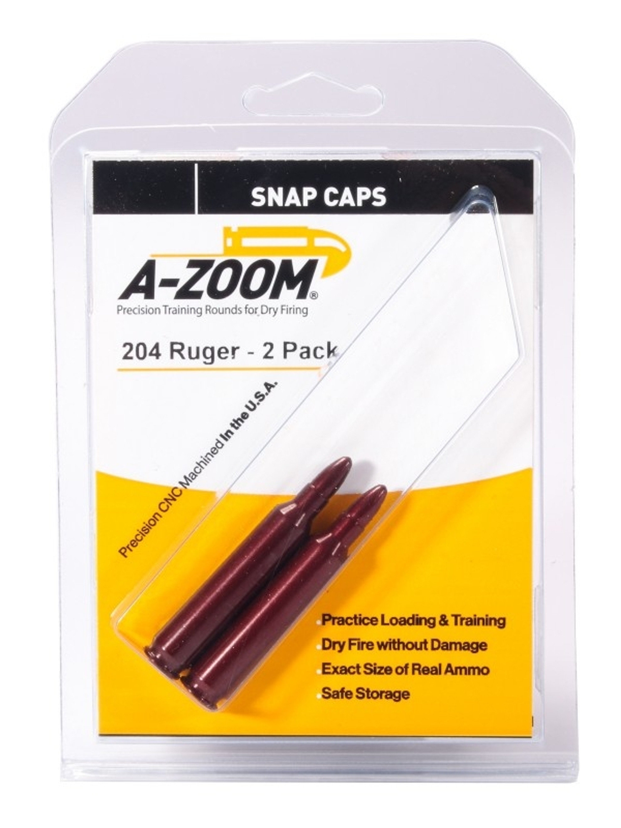 A-Zoom 204 Ruger Snap Caps 2/Pkg