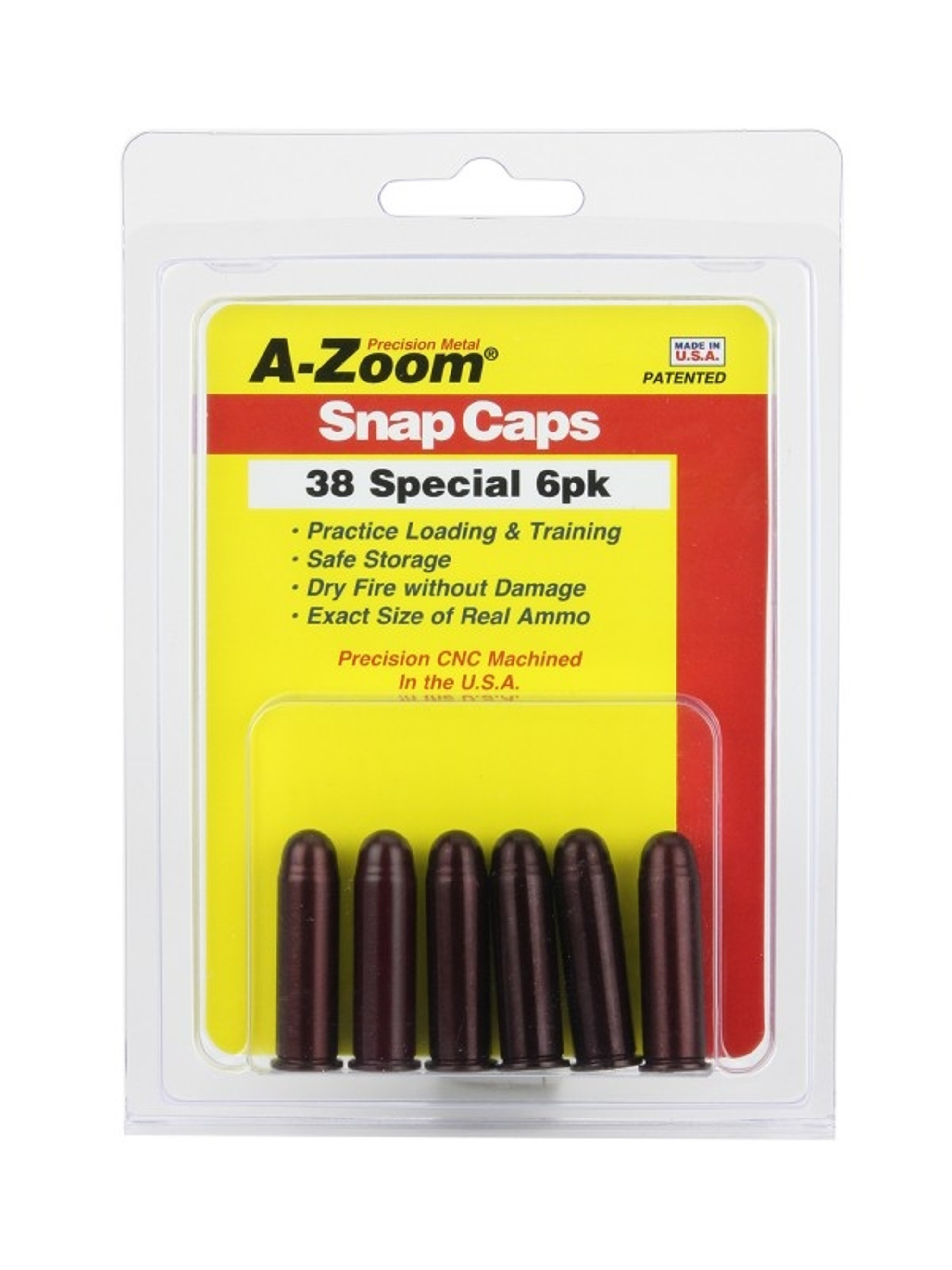 A-Zoom 38 SPL Snap Caps 6/Pkg