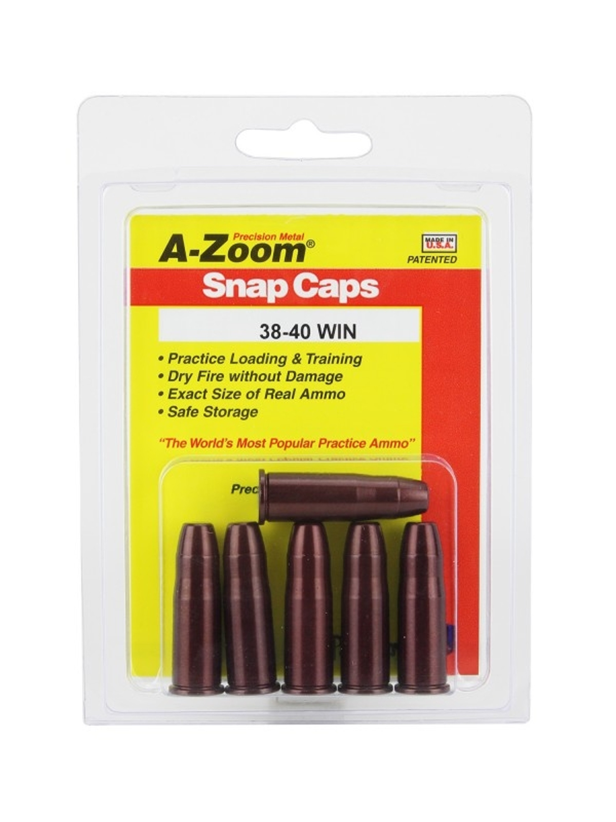 A-Zoom 38-40 Win Snap Caps 5/Pkg