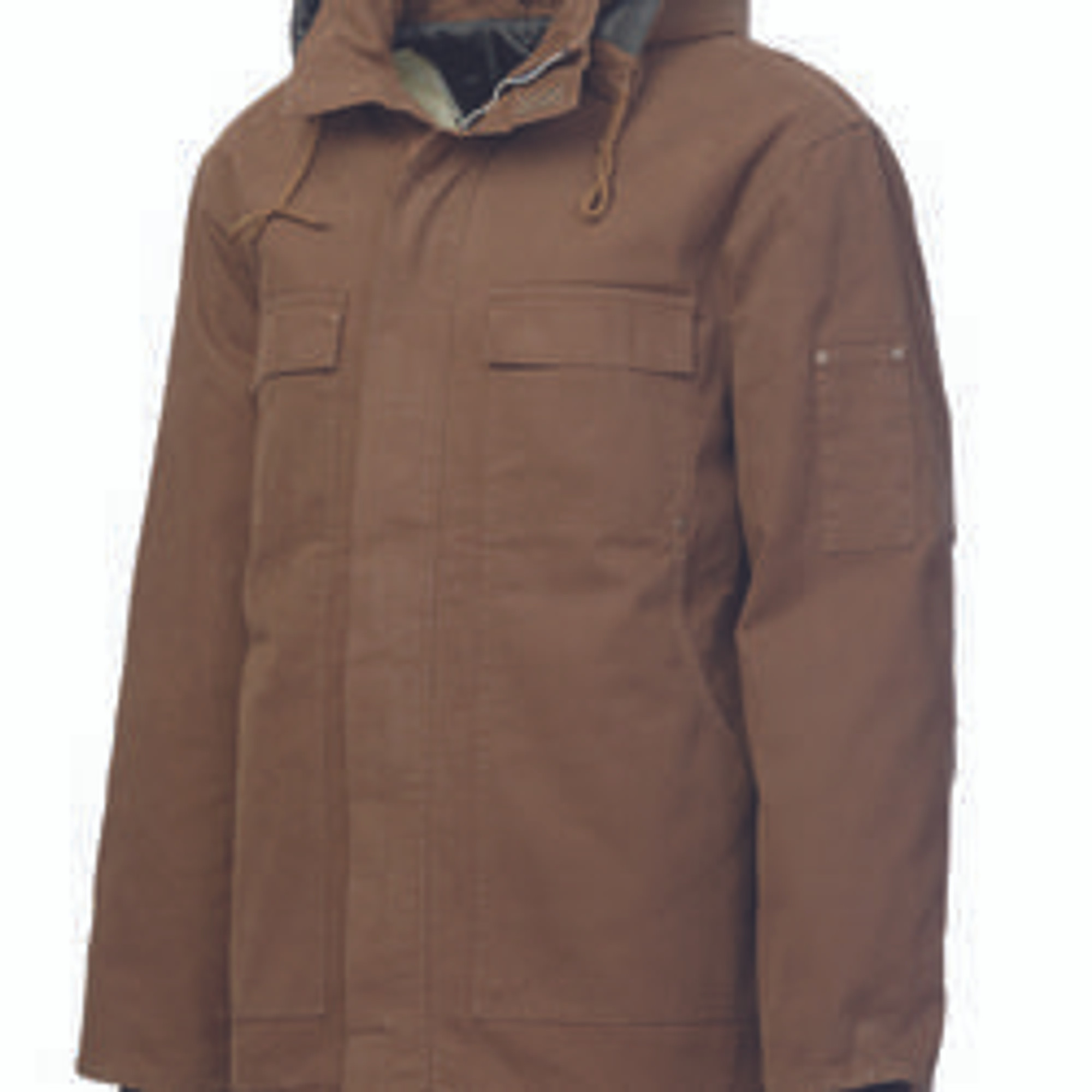 Work King Washed Duck Parka - Bark