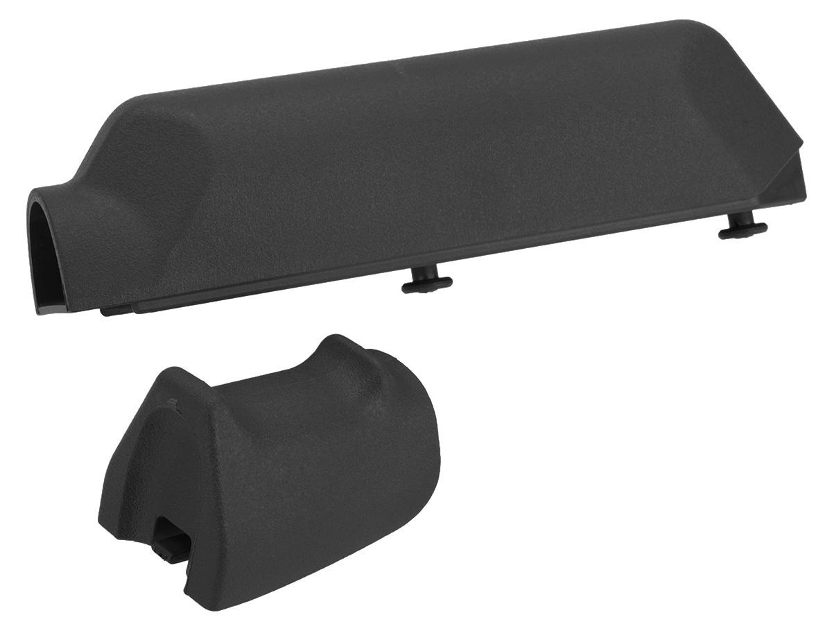 Pistol Grip and Cheek Pad Riser Set for Ameoba Striker S1 Airsoft Sniper Rifles (Color: Black)