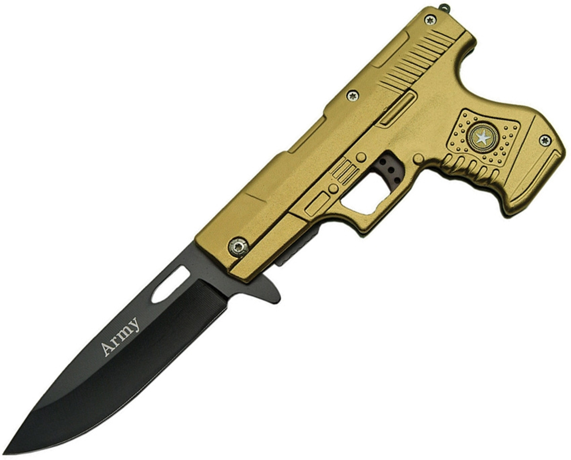 Gun Linerlock Army Green