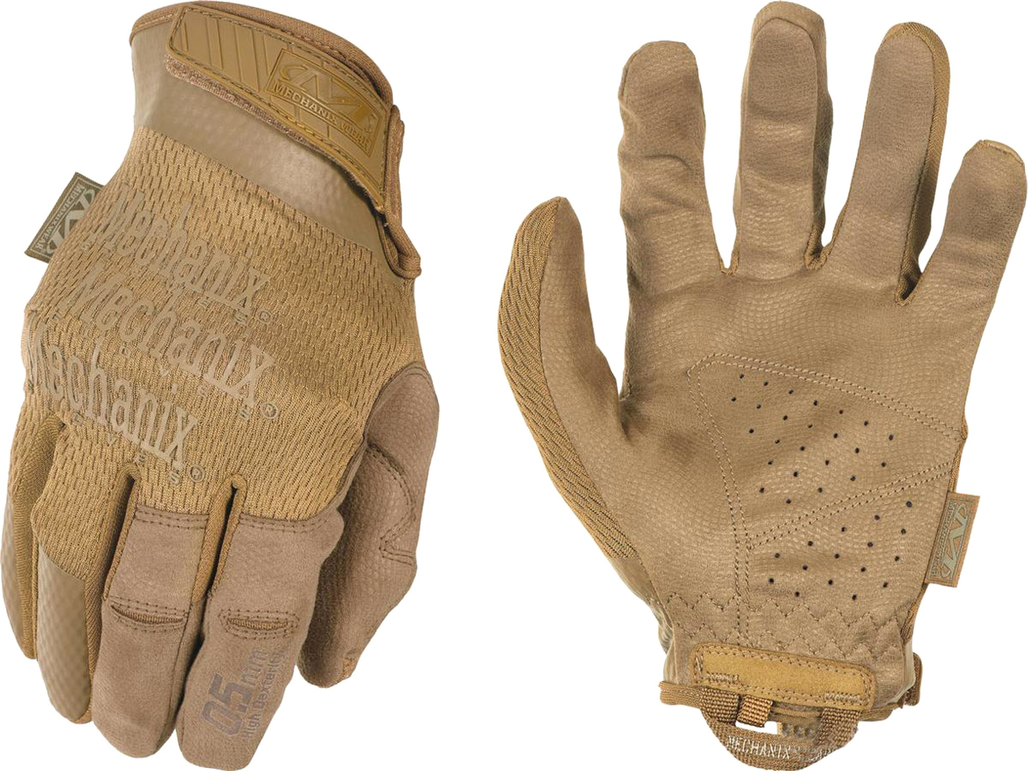 Mechanix Wear Hi-Dexterity 0.5 Gloves (Color: Coyote)