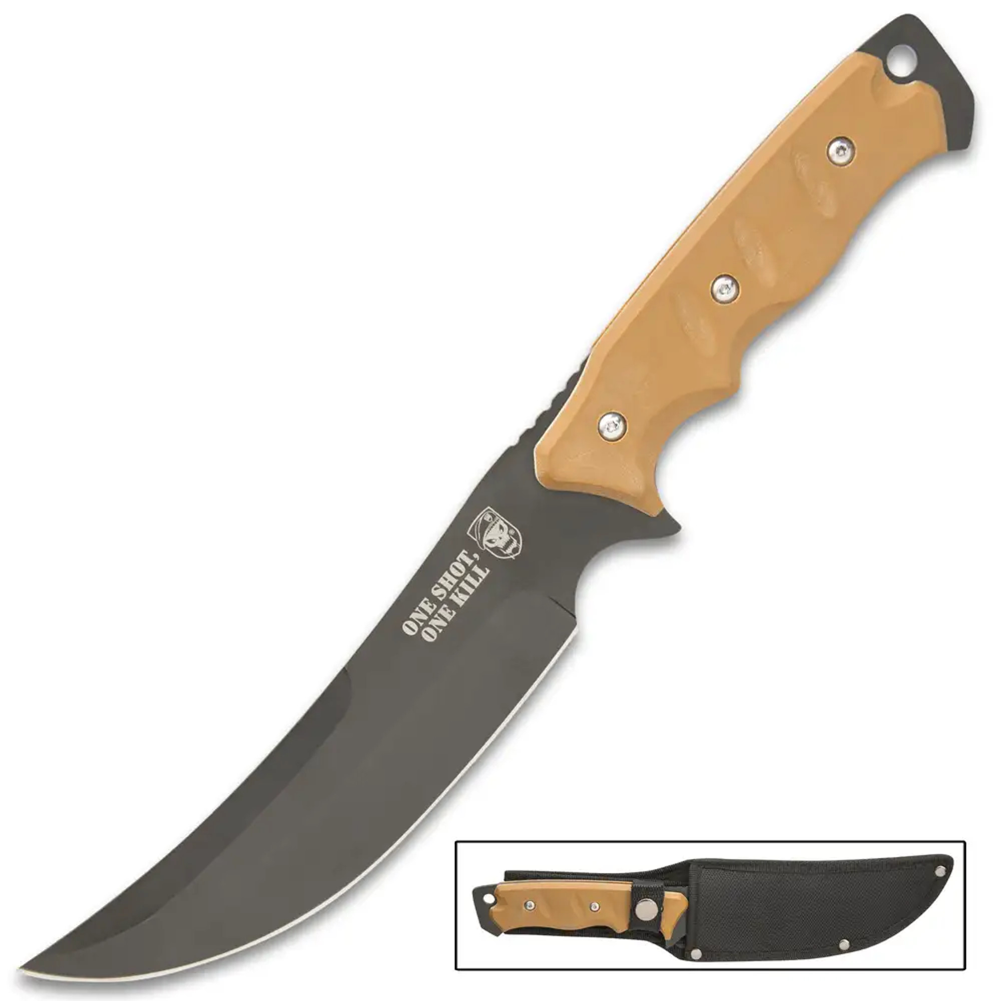 SOA One Shot One Kill Combat Knife With Sheath