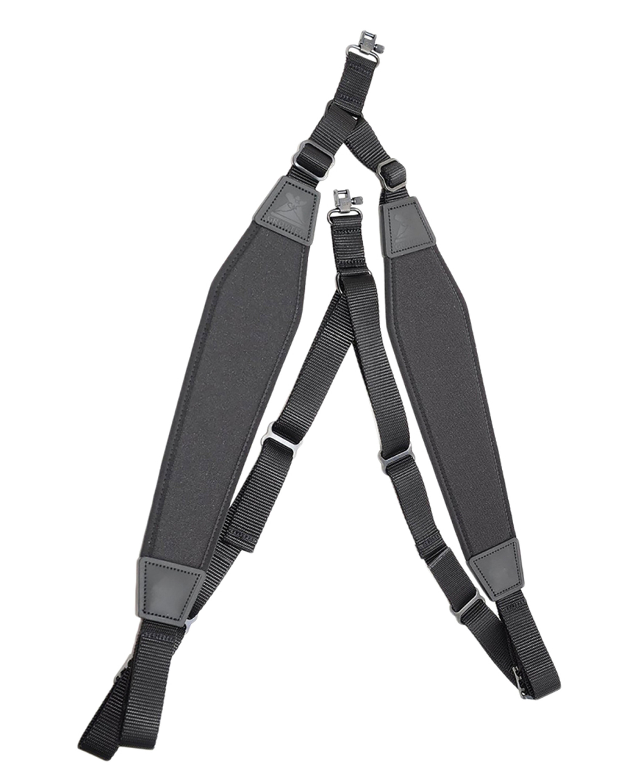 Padded Nylon Backpack Sling-Black W/Swivels