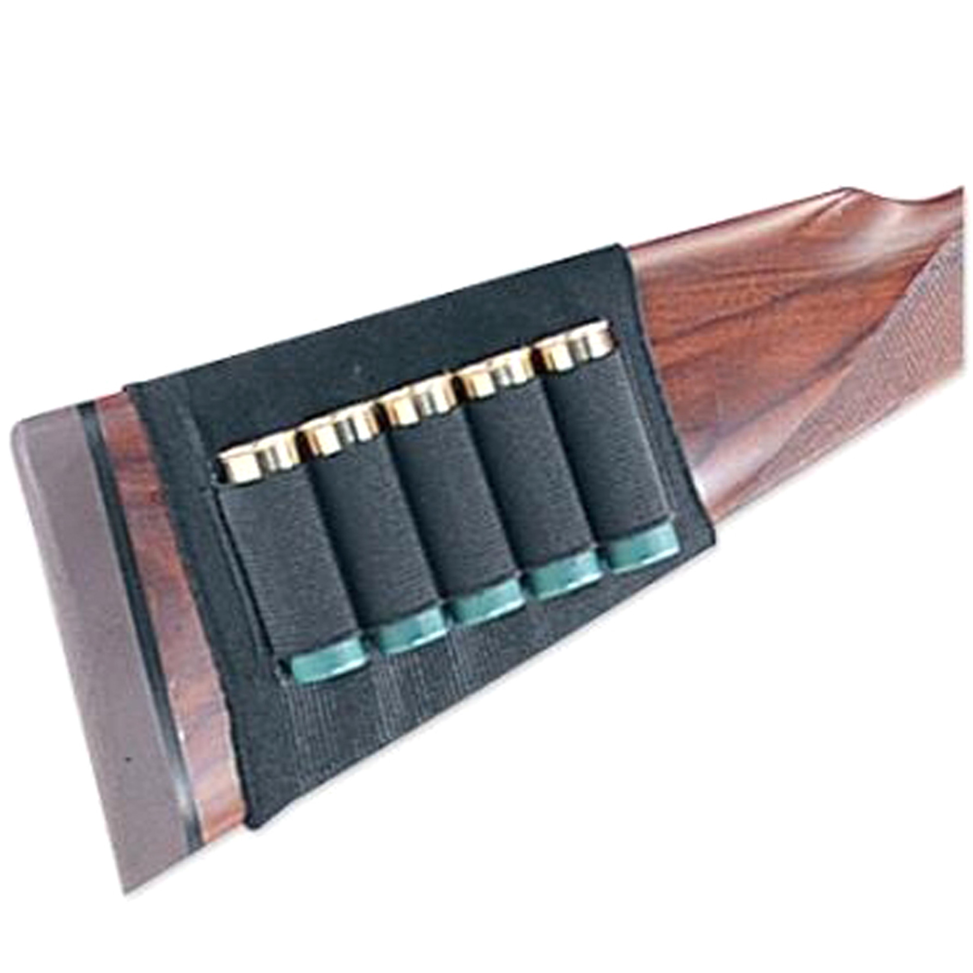 Shotgun Butt Stock Shell Holder Black