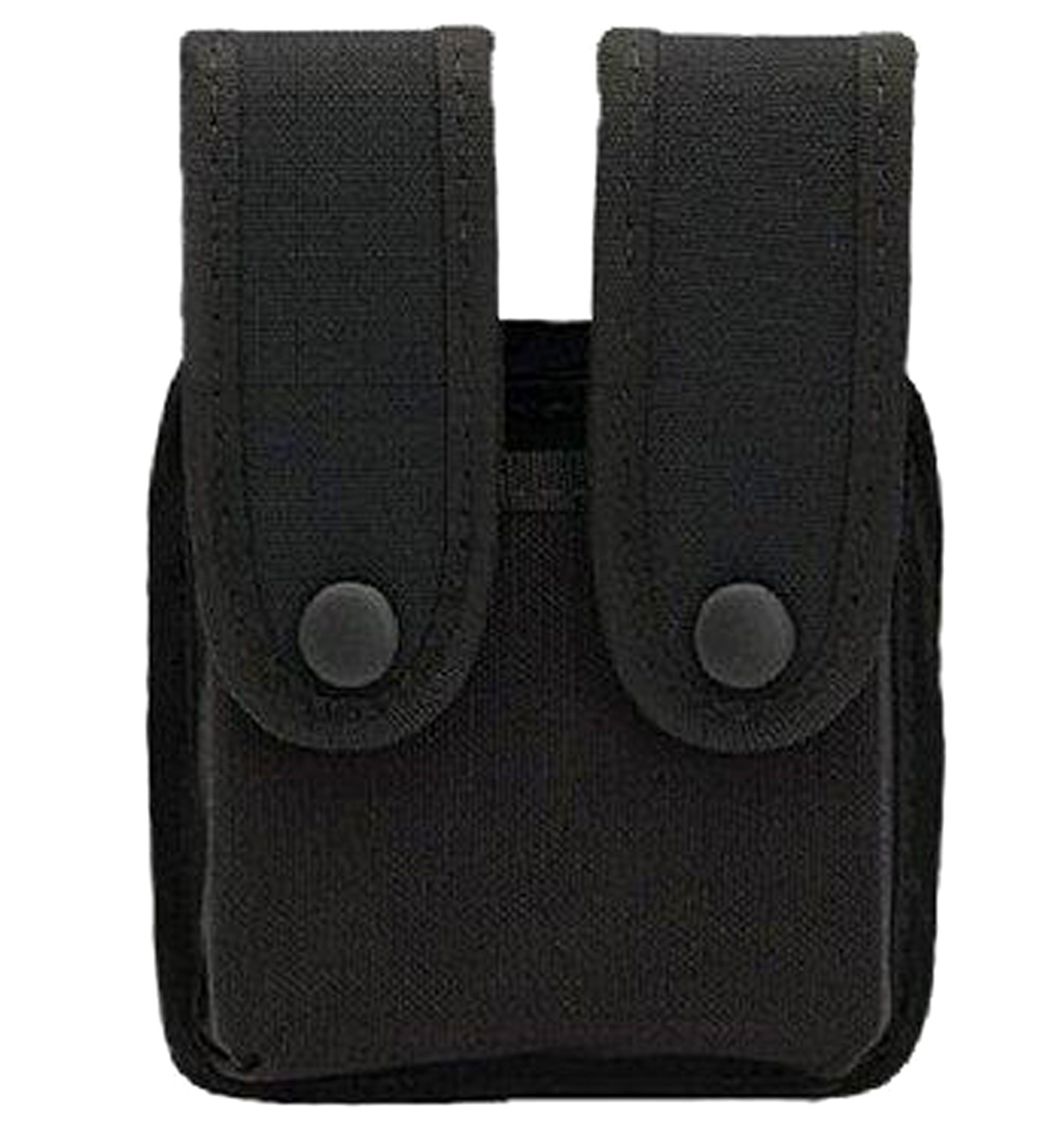 Double Pistol Mag Case/Single Row Black