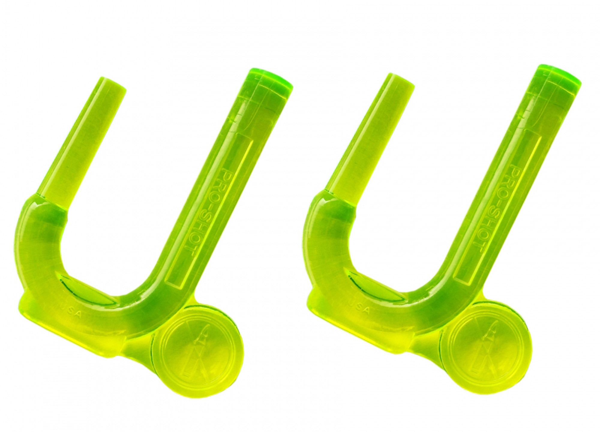 Neon Green UV Bore Light Chamber Flag 2/Pack