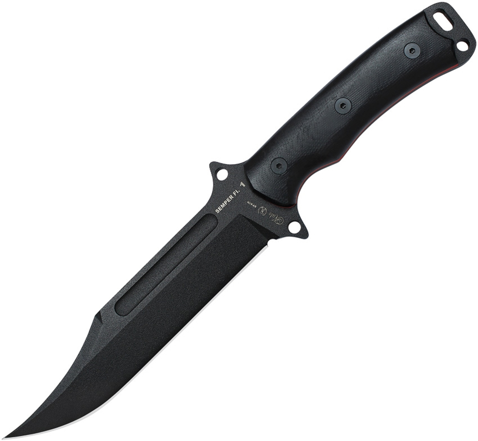 Semper Fi 1 Fixed Blade Black