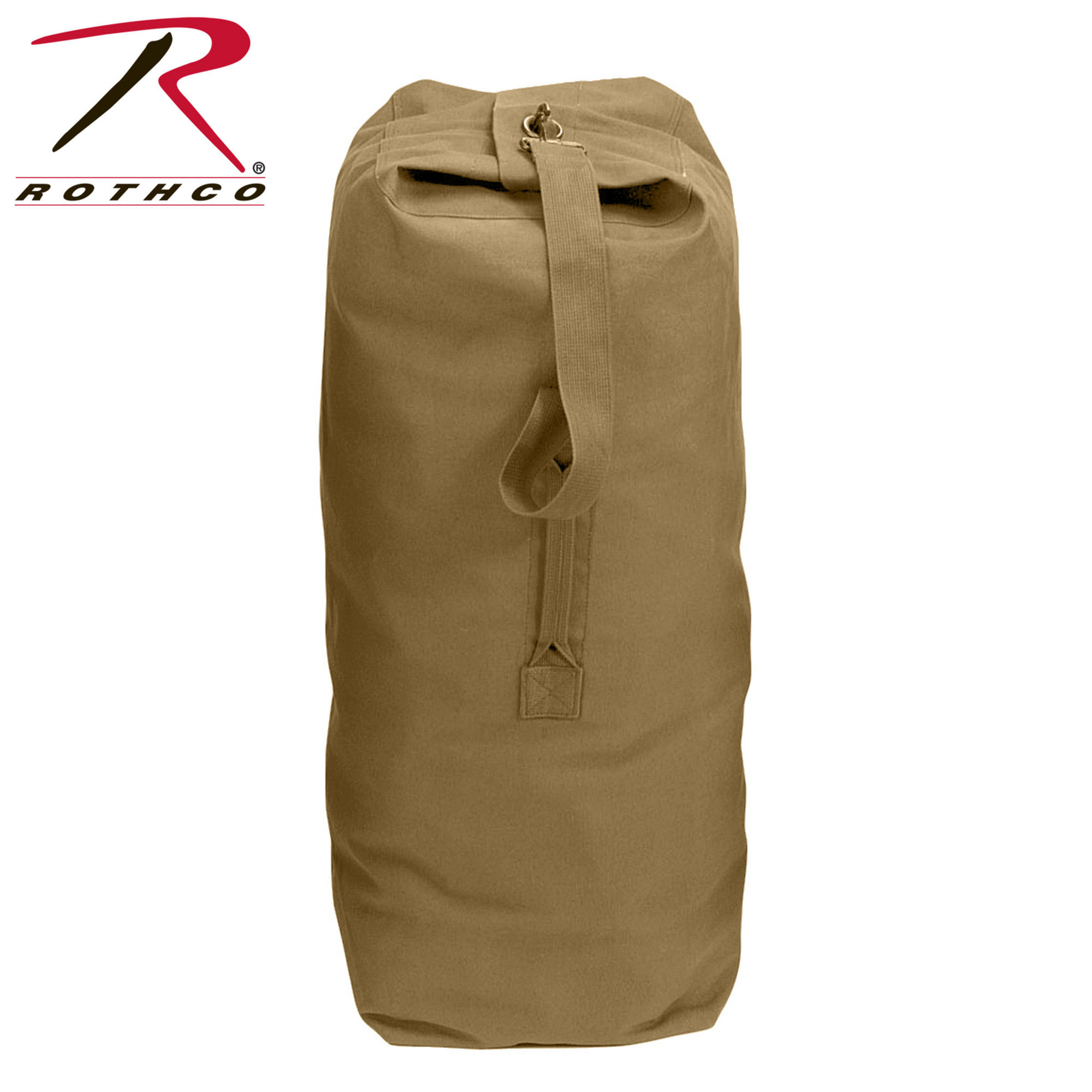 Rothco Heavyweight Top Load Canvas Duffle Bag - Coyote 