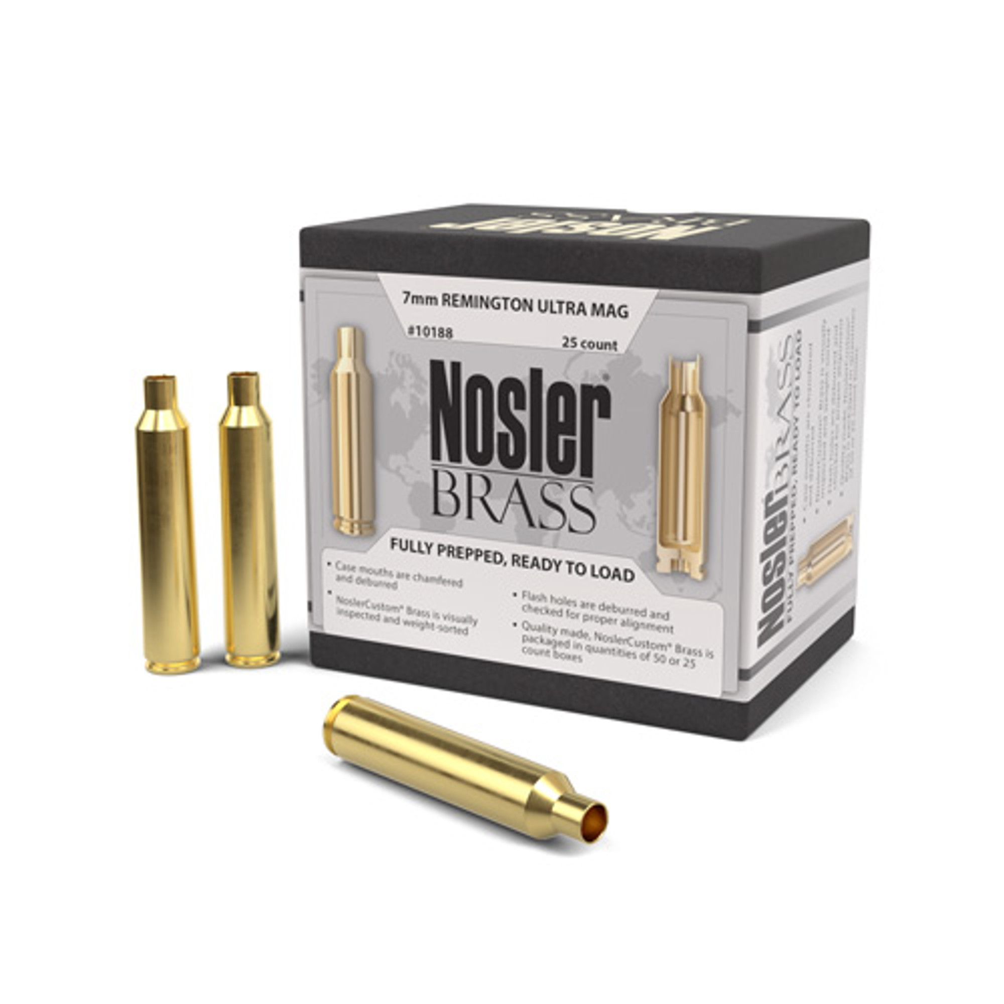 Nosler 7Mm Rum Brass 25 Per Box