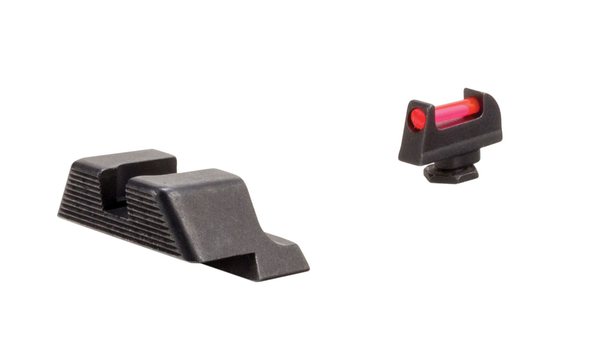 Trijicon Fiber Sights Glock Standard Frames Front: Red/Green Fiber, Rear: Black, Non-Illuminated