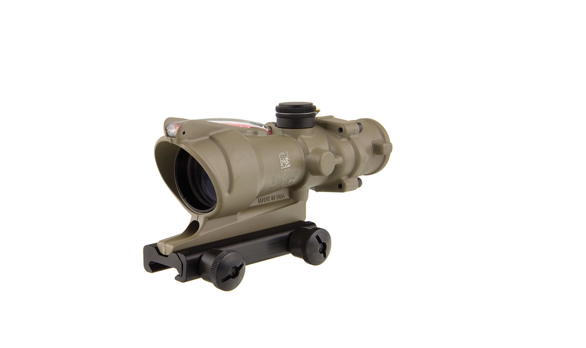 Trijicon ACOG® 4x32 BAC Riflescope - .223 / 5.56 - BDC Red Chevron Reticle - FDE