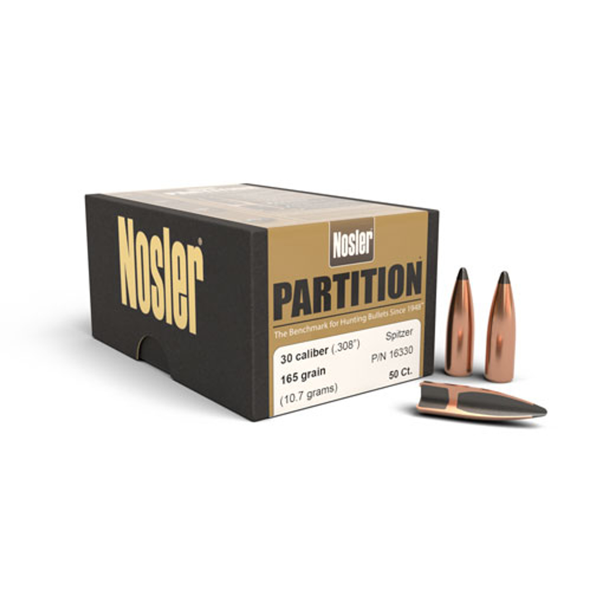 .308 Dia 165Gr Spitzer Partition