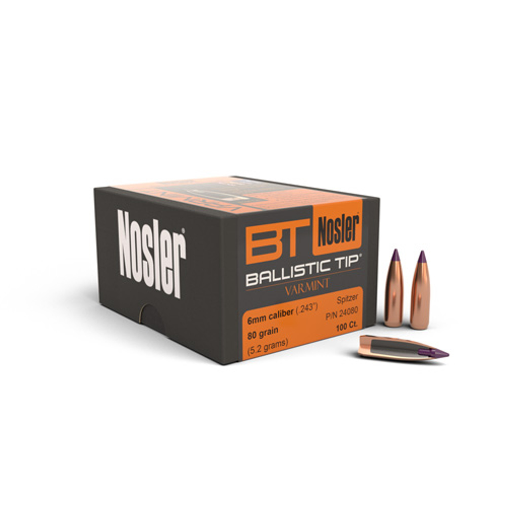 .243 Dia 80Gr Ballistic Tip