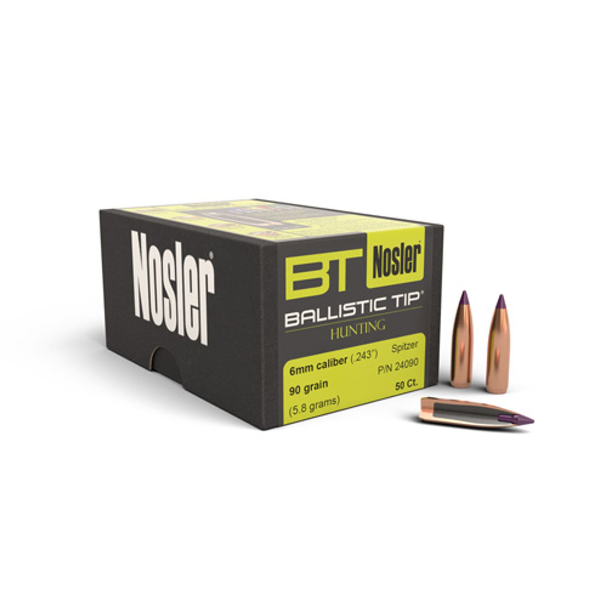 .243 Dia 90Gr Ballistic Tip