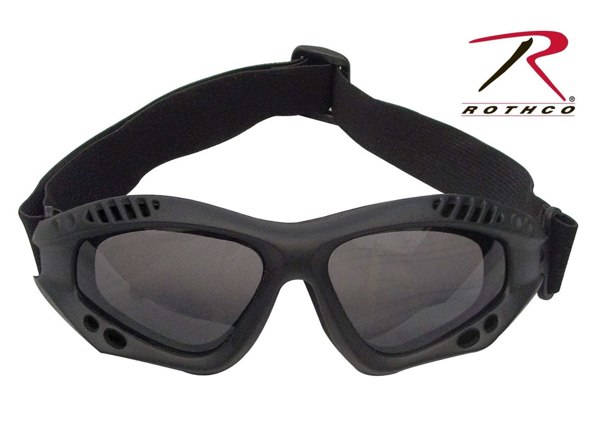 Rothco ANSI Rated Tactical Goggles - Black/Smoke