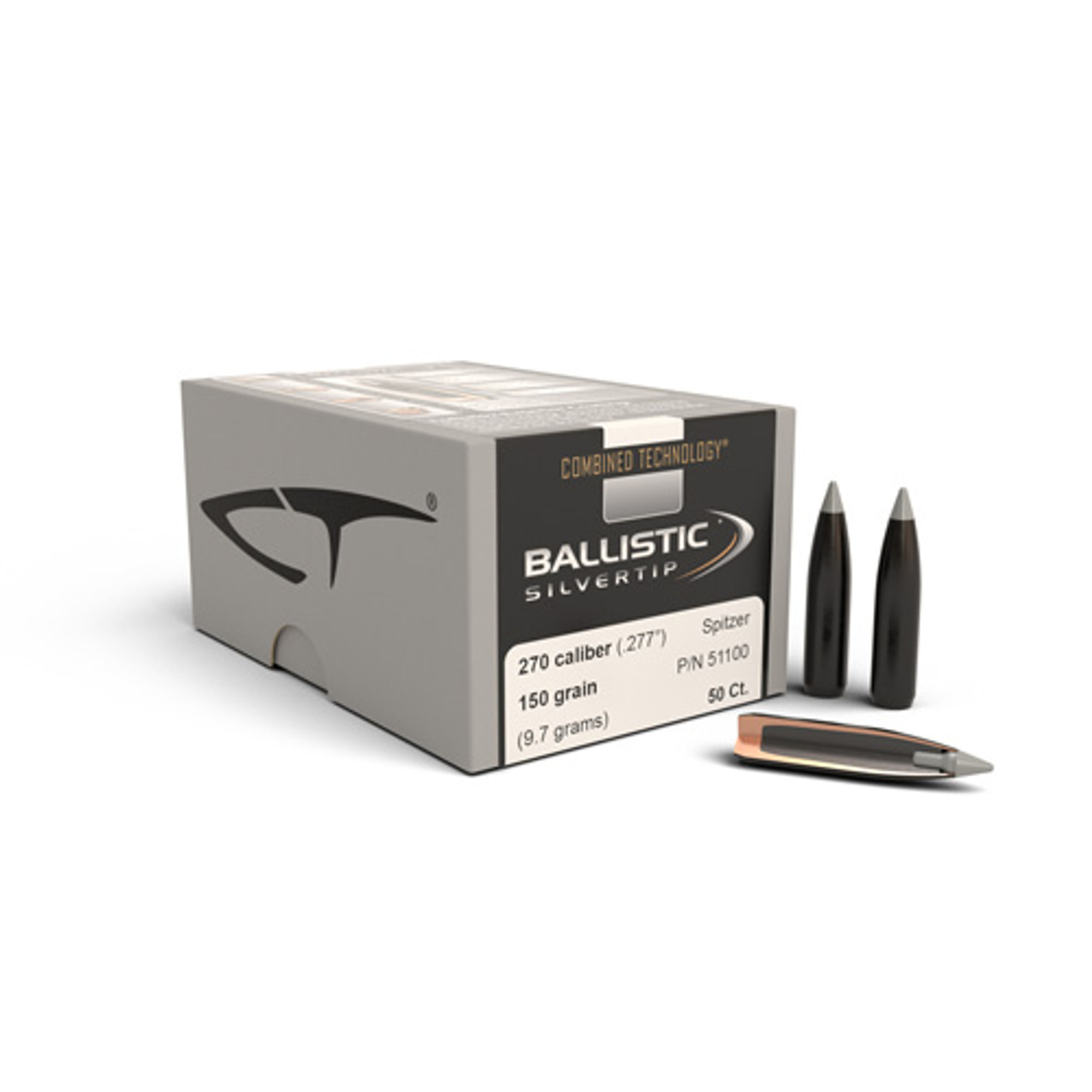 .277 Dia 150Gr Ballistic Silvertip