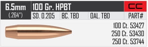 .264 Dia 100Gr Hpbt Custom Competition
