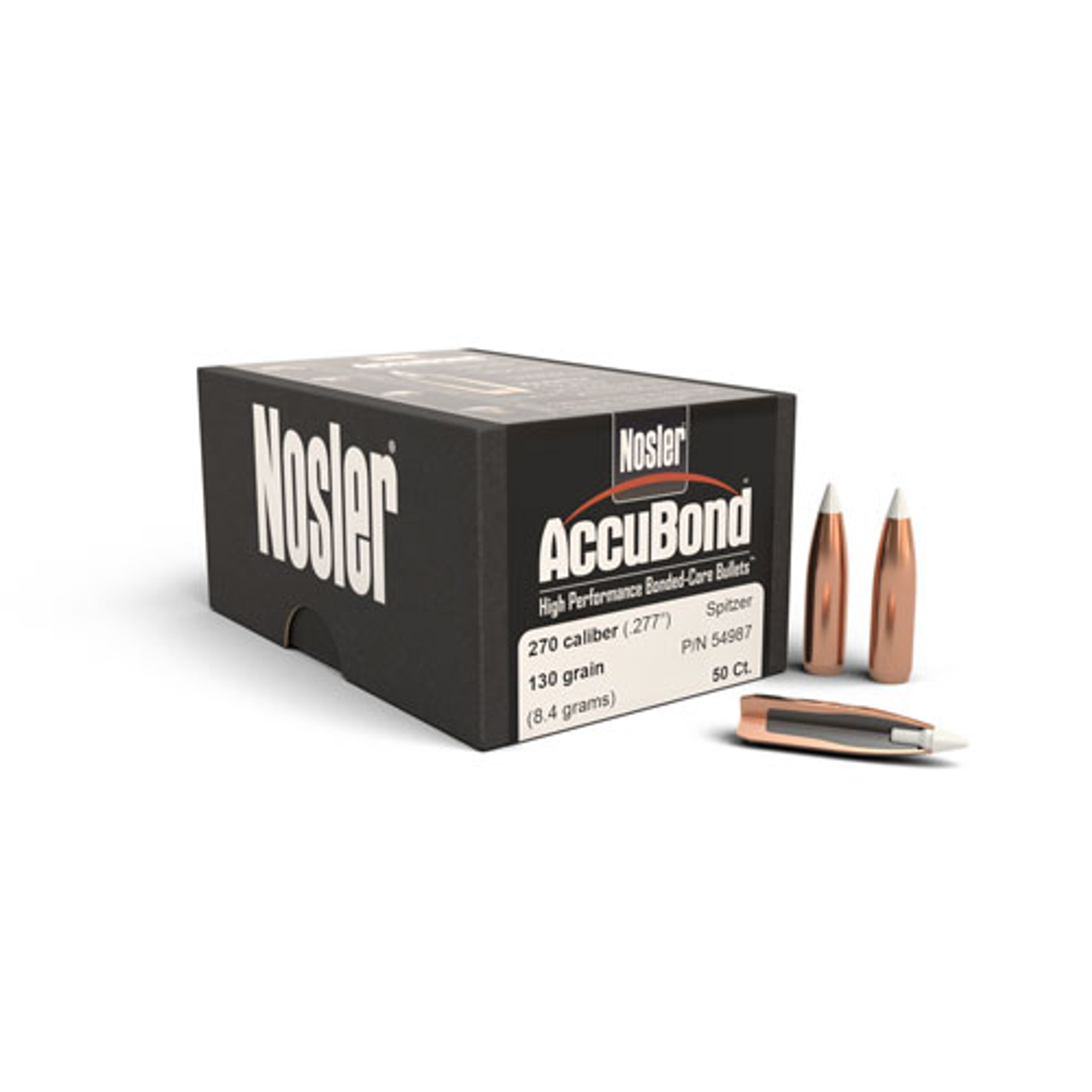 .277 Dia 130Gr Accubond Spitzer