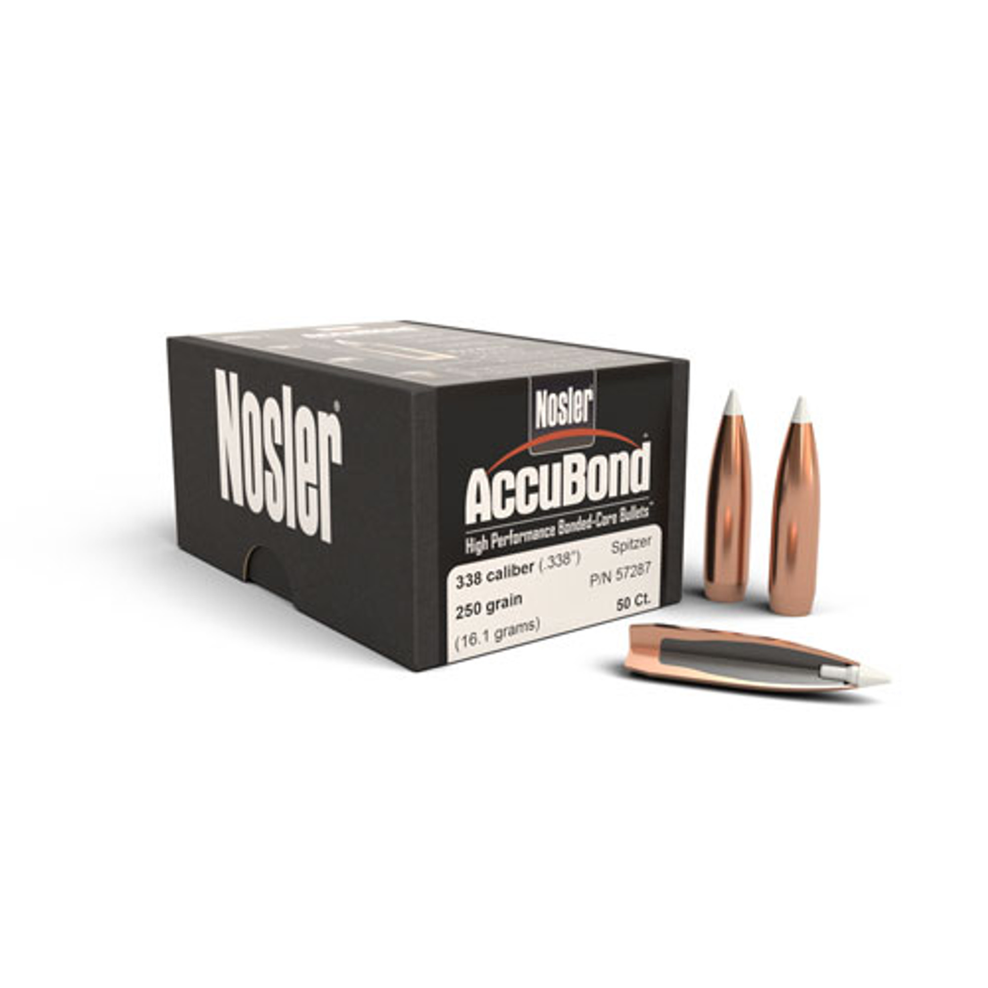 .338 Dia 250 Gr Accubond Spitzer