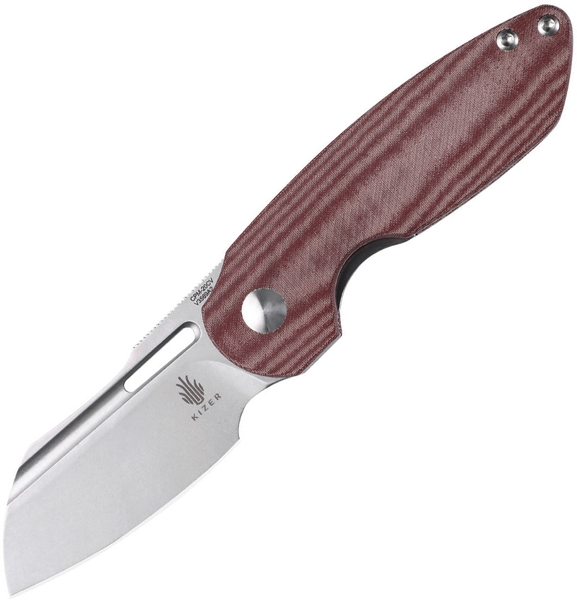 October Linerlock Red Micarta