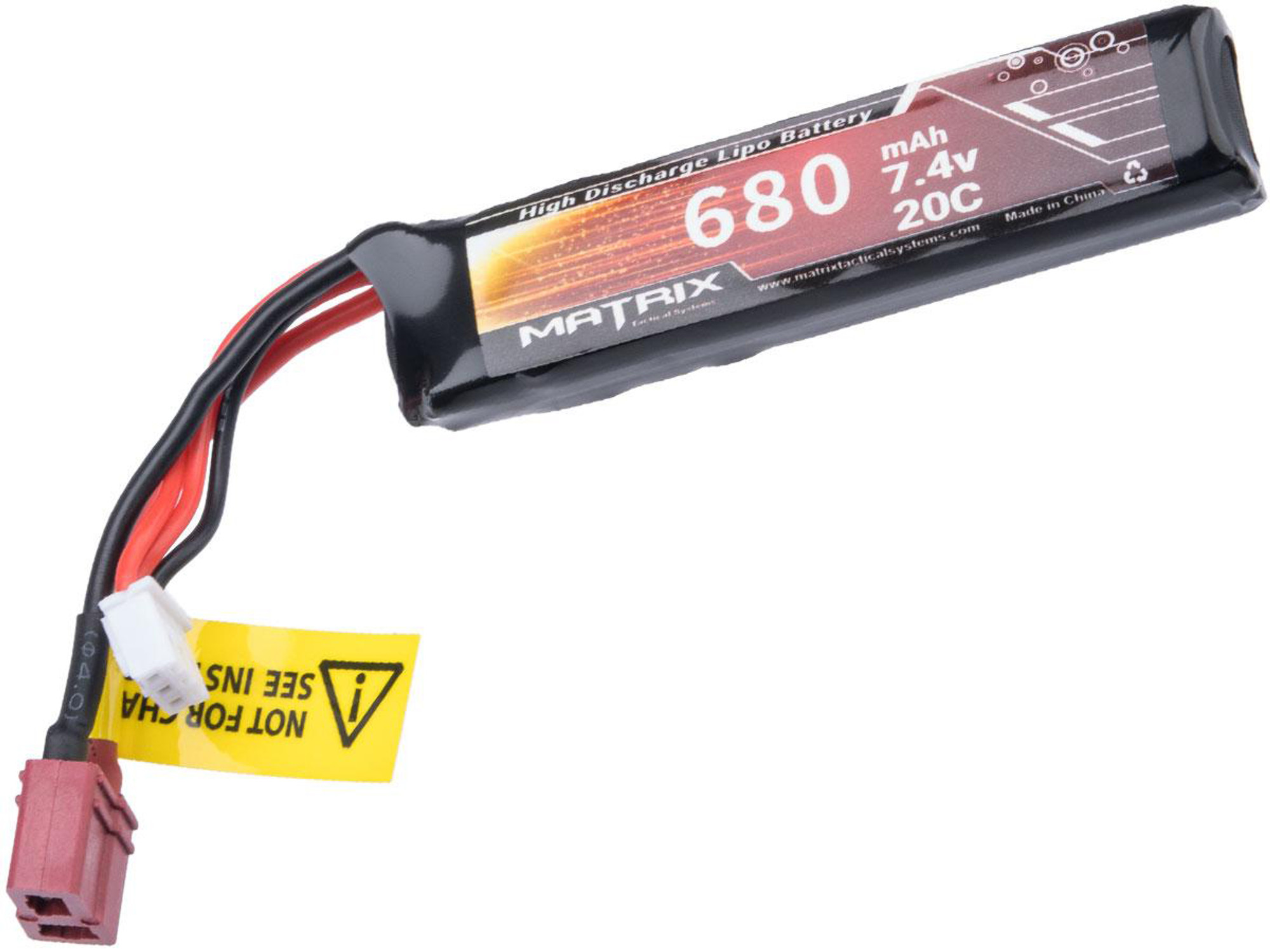 Matrix 7.4v 680mAh LiPo Battery for CYMA AEP Airsoft Guns