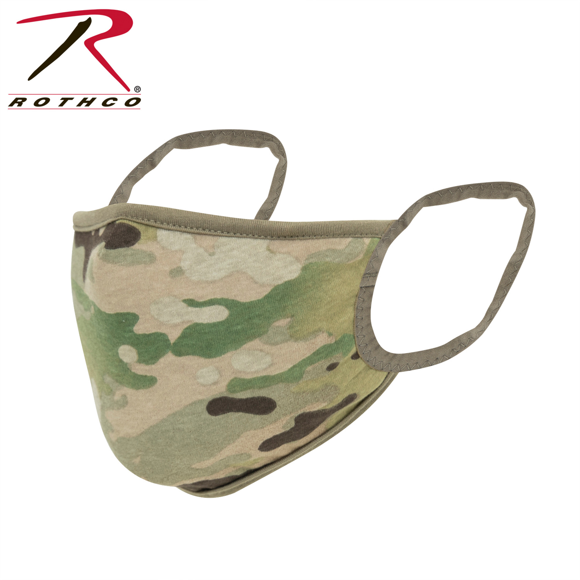 Rothco MultiCam Reusable 3-Layer Face Mask - Reversible MultiCam/Coyote