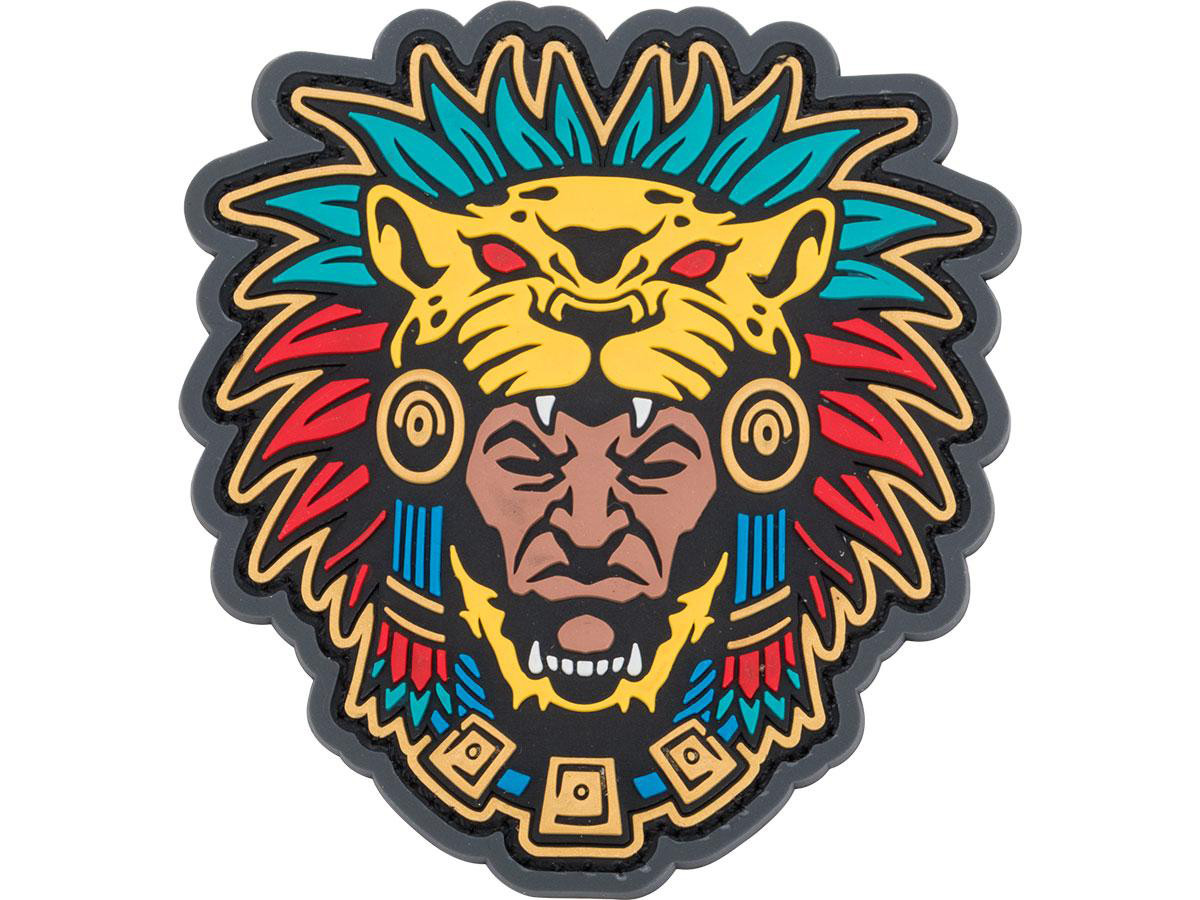 Mil-Spec Monkey "Aztec Warrior Head 1" PVC Morale Patch