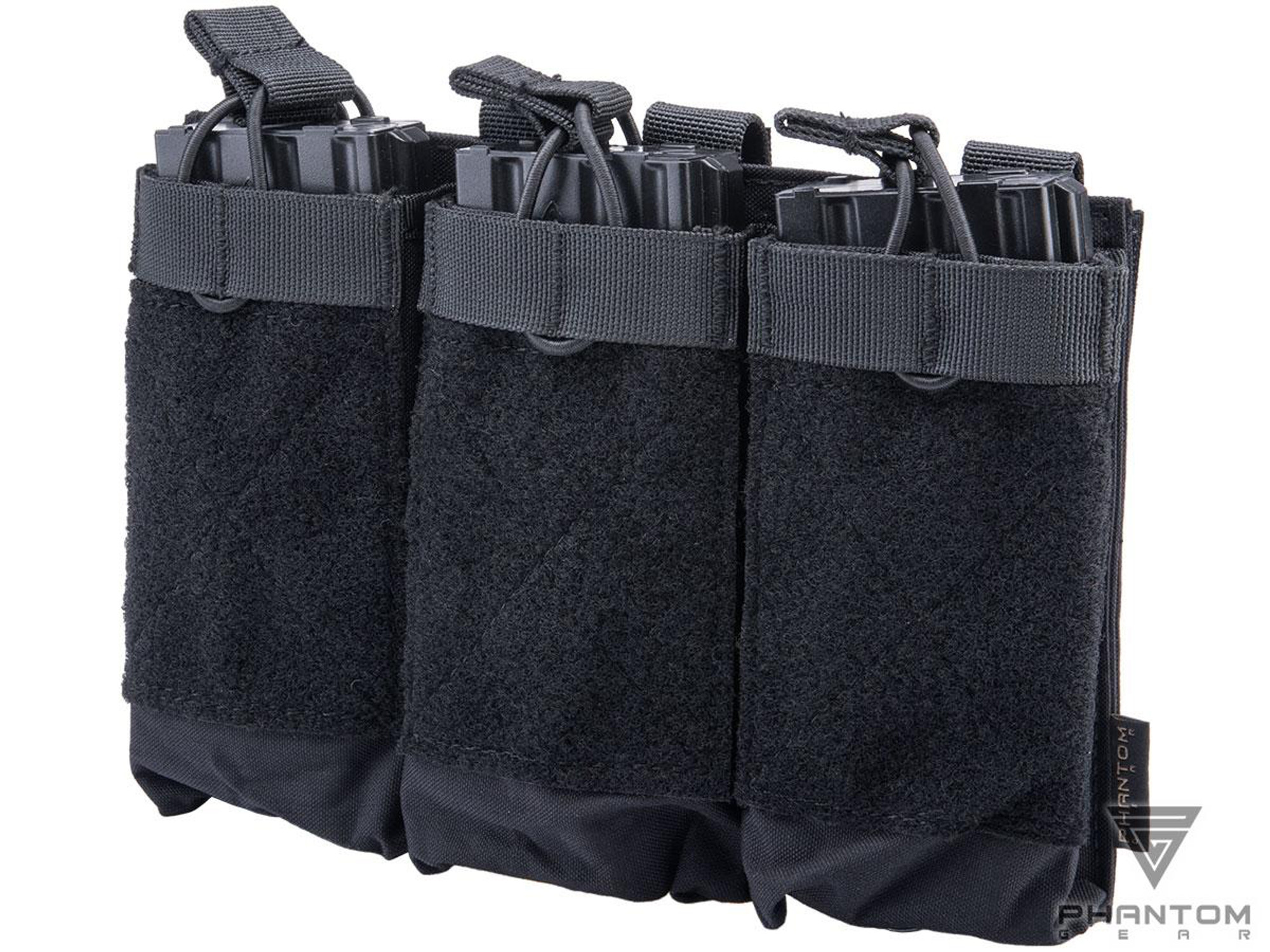 Phantom Gear Triple M4/M16 Open Top Magazine Pouch w/ Loop Front