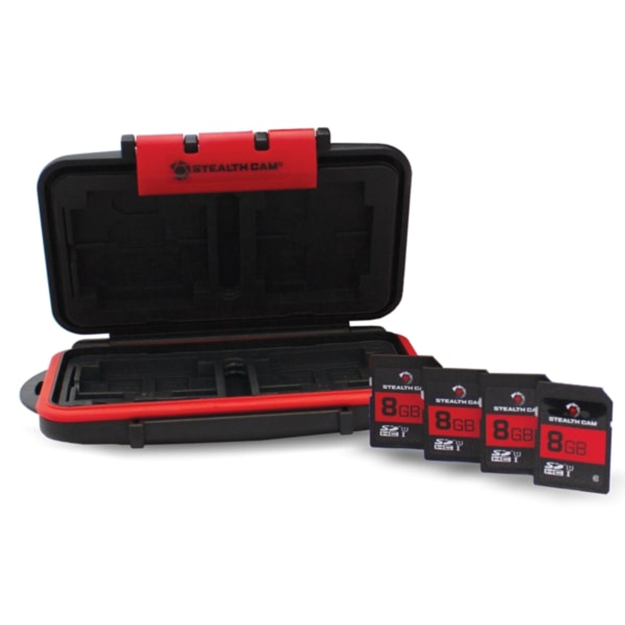 Memory Card Storage Case W/ 8Gb 4 Pk