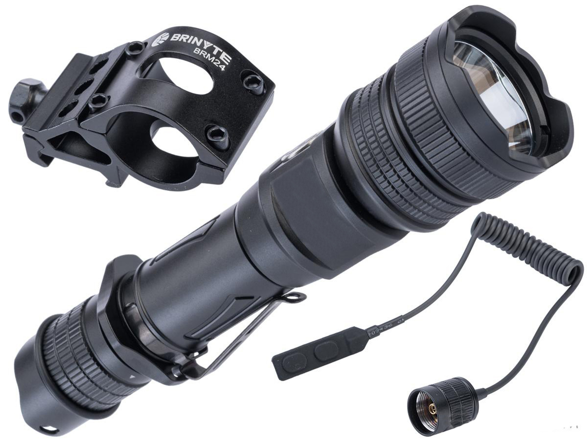 Brinyte PT18 Pro Oathkeeper Handheld Tactical Flashlight (w/ Mount and Pressure Switch)