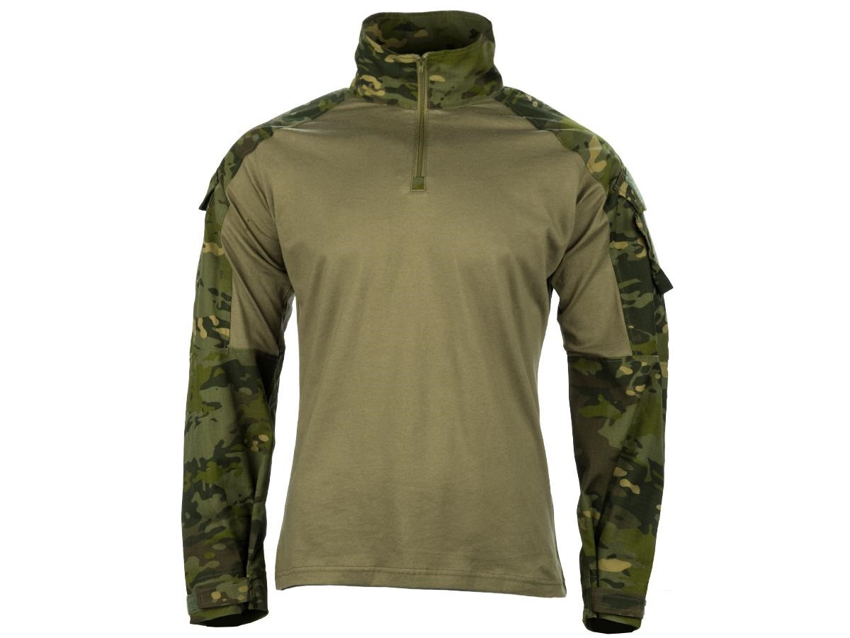 EmersonGear Blue Label 1/4 Zip Tactical Combat Shirt (Color: Multicam Tropic / XX-Large)
