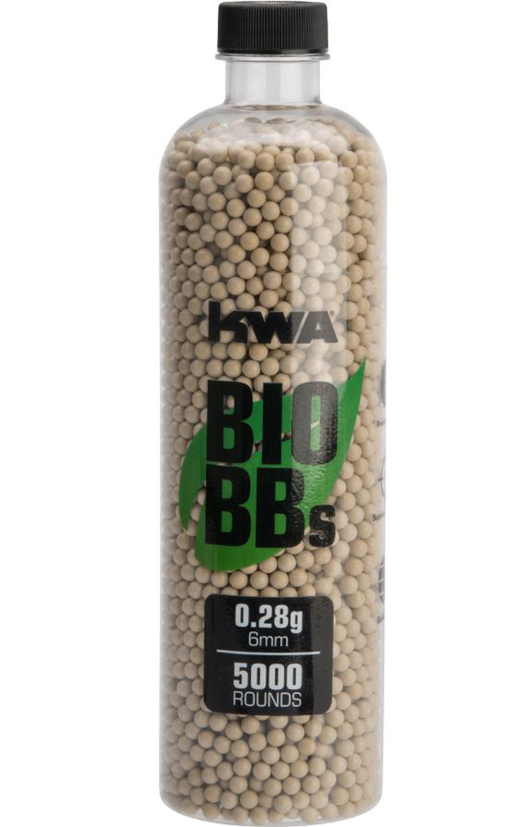 KWA Biodegradable Match Grade Airsoft BBs (Model: 0.28g 5000 RDS Tan)