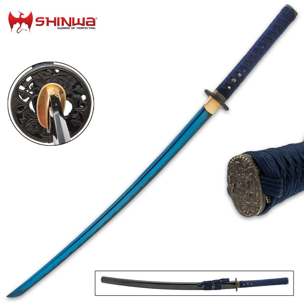 Shinwa Blue Majesty Samurai Sword And Scabbard