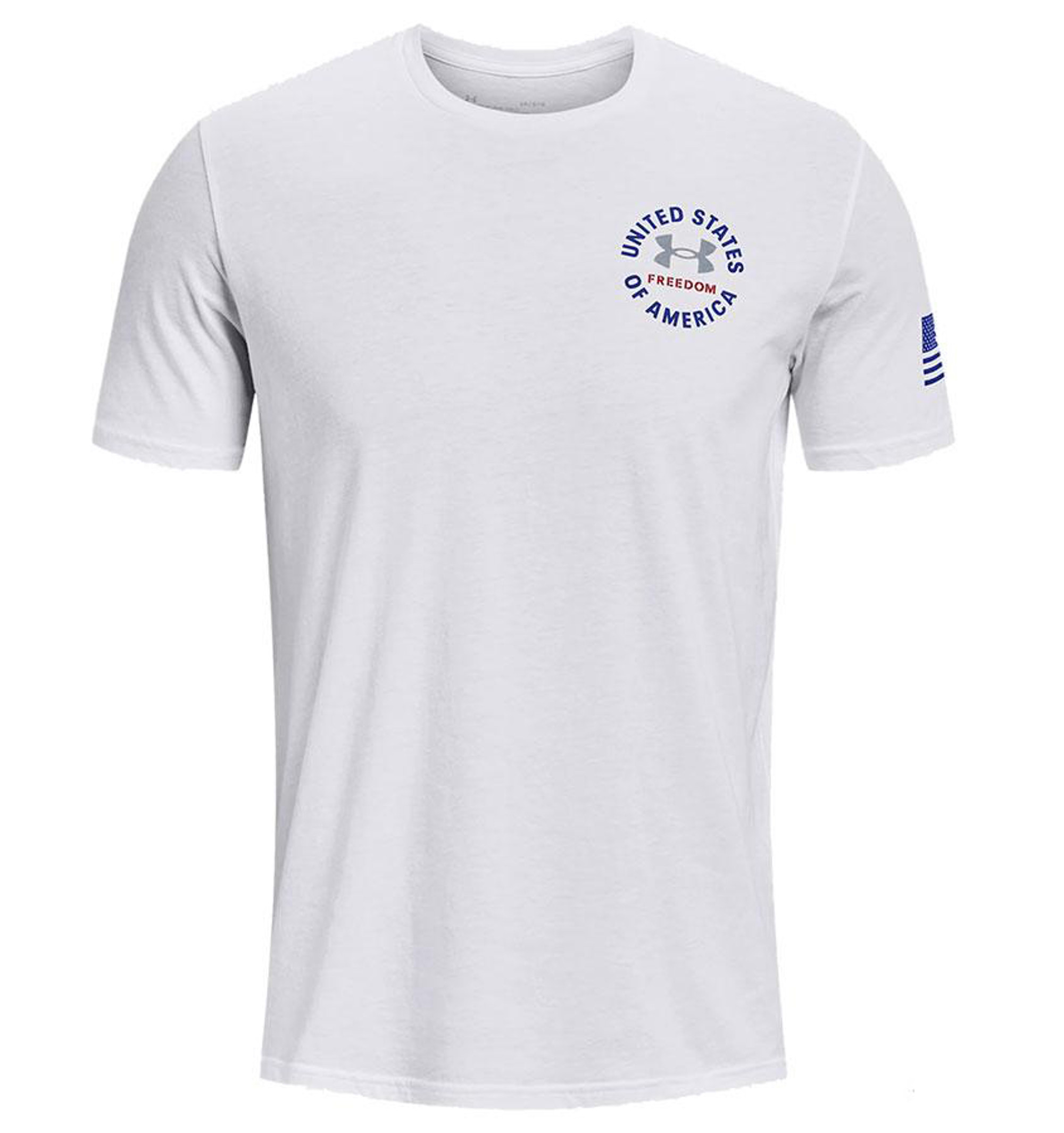 Under Armour Men's UA Freedom "Freedom USA" T-Shirt (Color: White / X-Large)