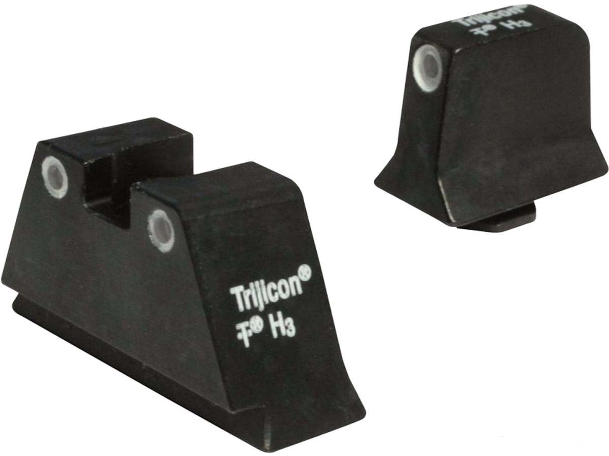 Trijicon Bright & Tough Suppressor Height Tritium Front & Rear 3 Dot Night Sights (Model: Green / GLOCK 20, 21, 29, 30, 41)